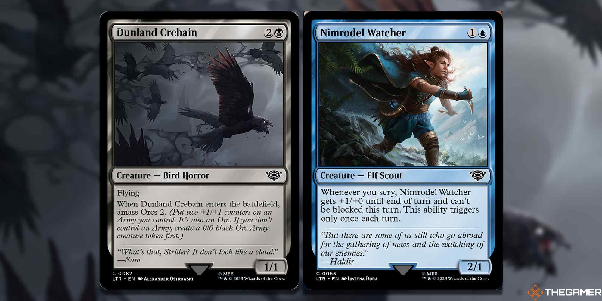 dunland crebain and Nimrodel Watcher