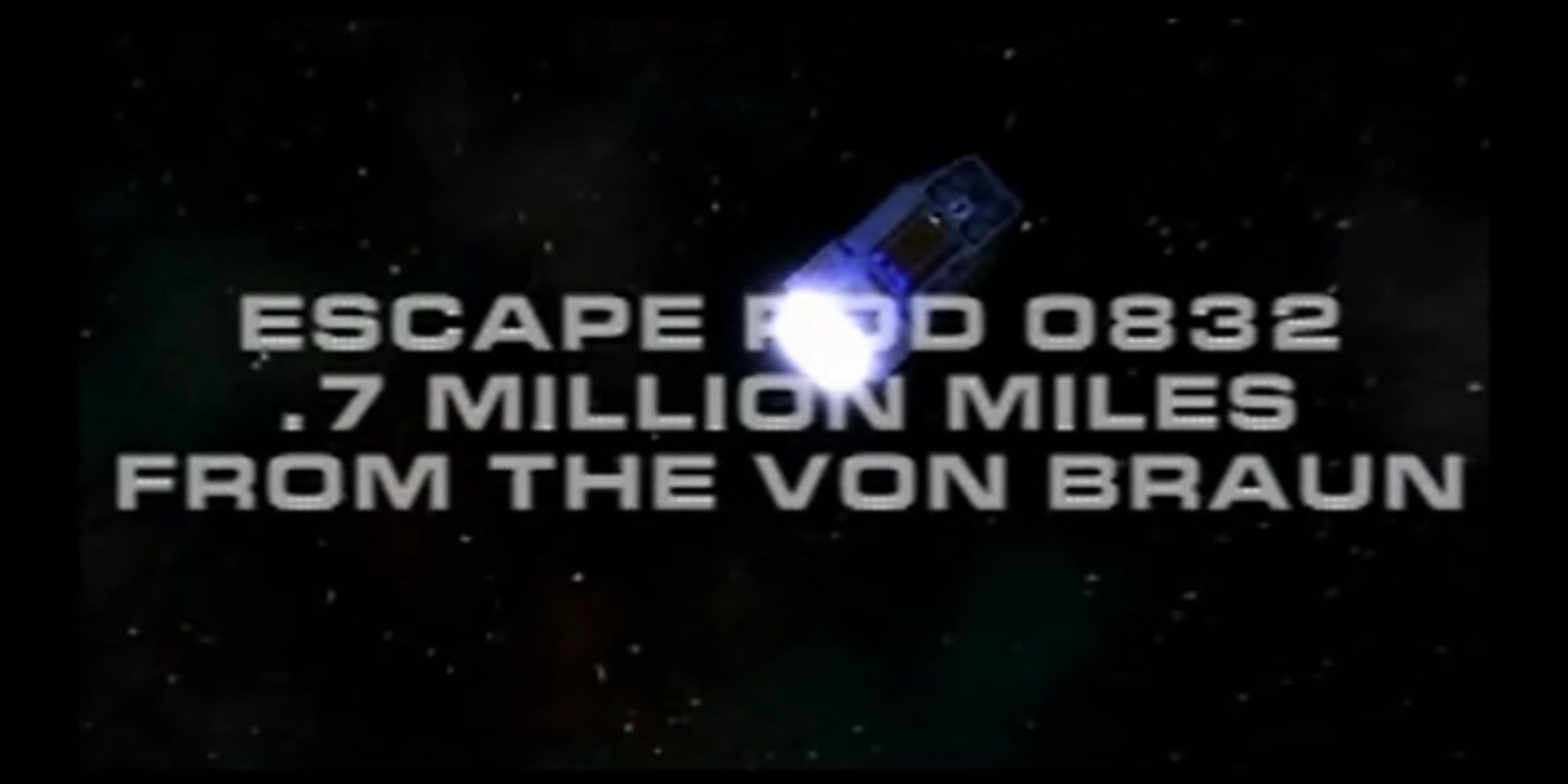 System Shock 2: Shodan Escaping The Von Braun On An Escape Pod