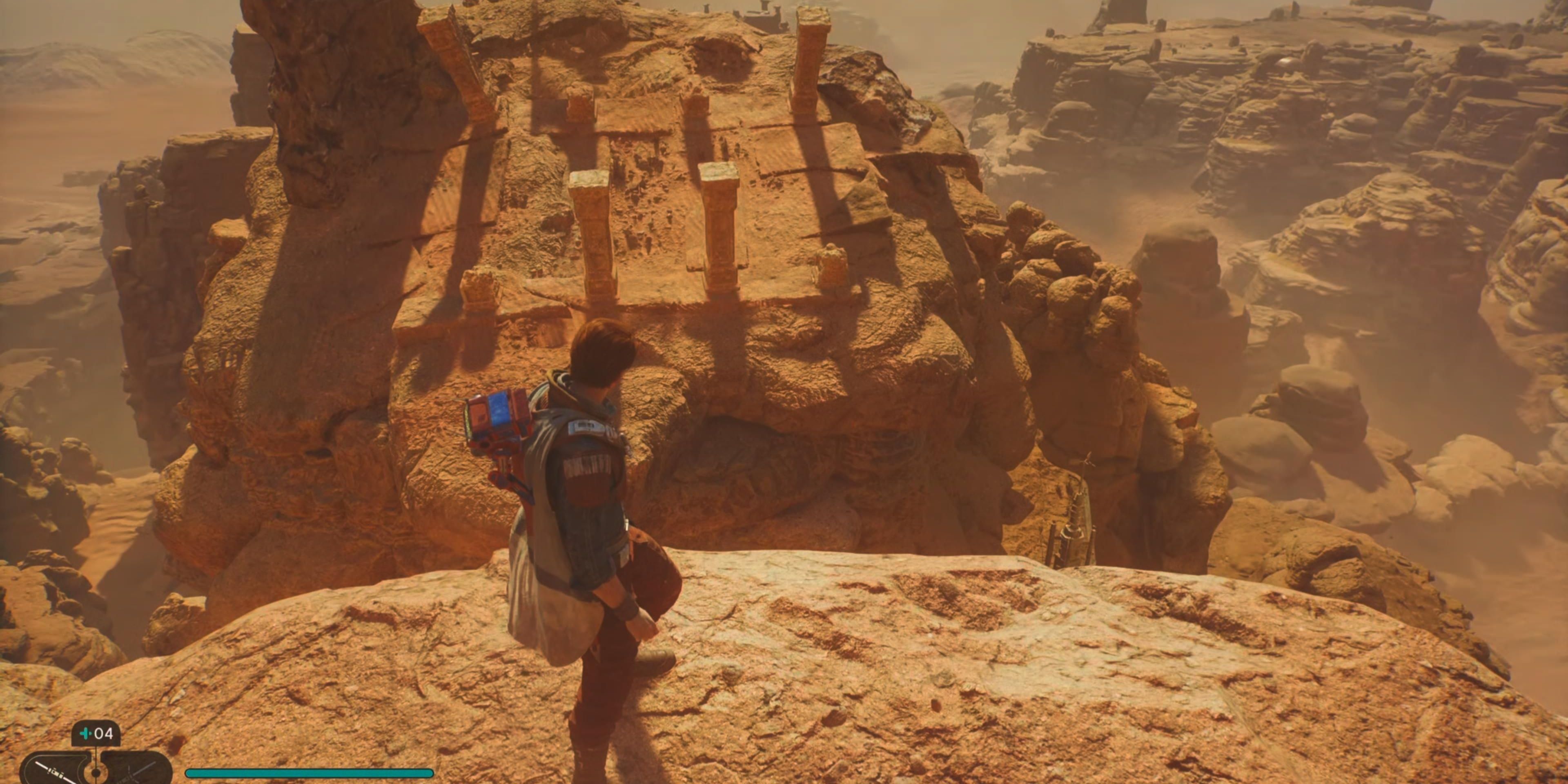 Familiar rock formation to find Jedha Scroll