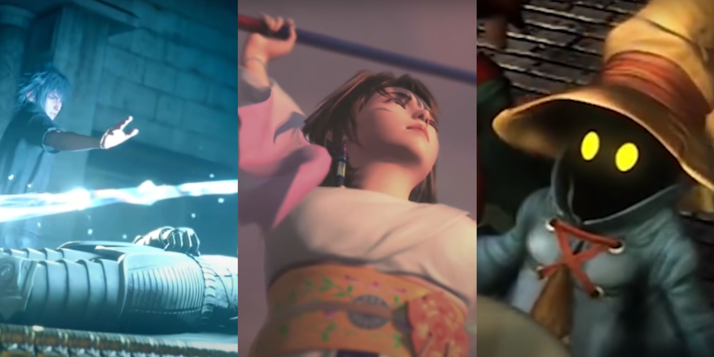 Noctis, Yuna, and Vivi