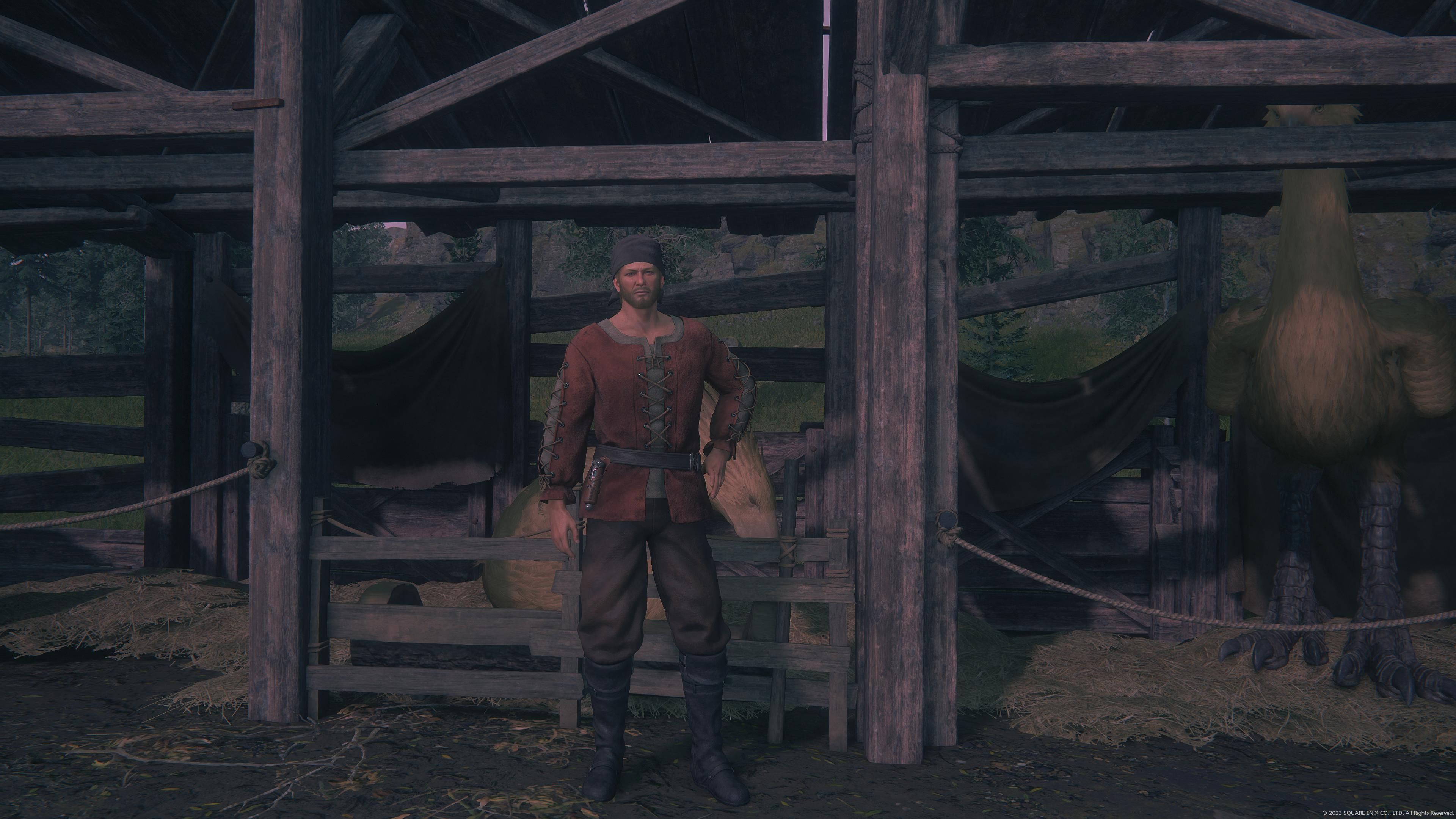 Final Fantasy 16 - A chocobo handler in Northreach