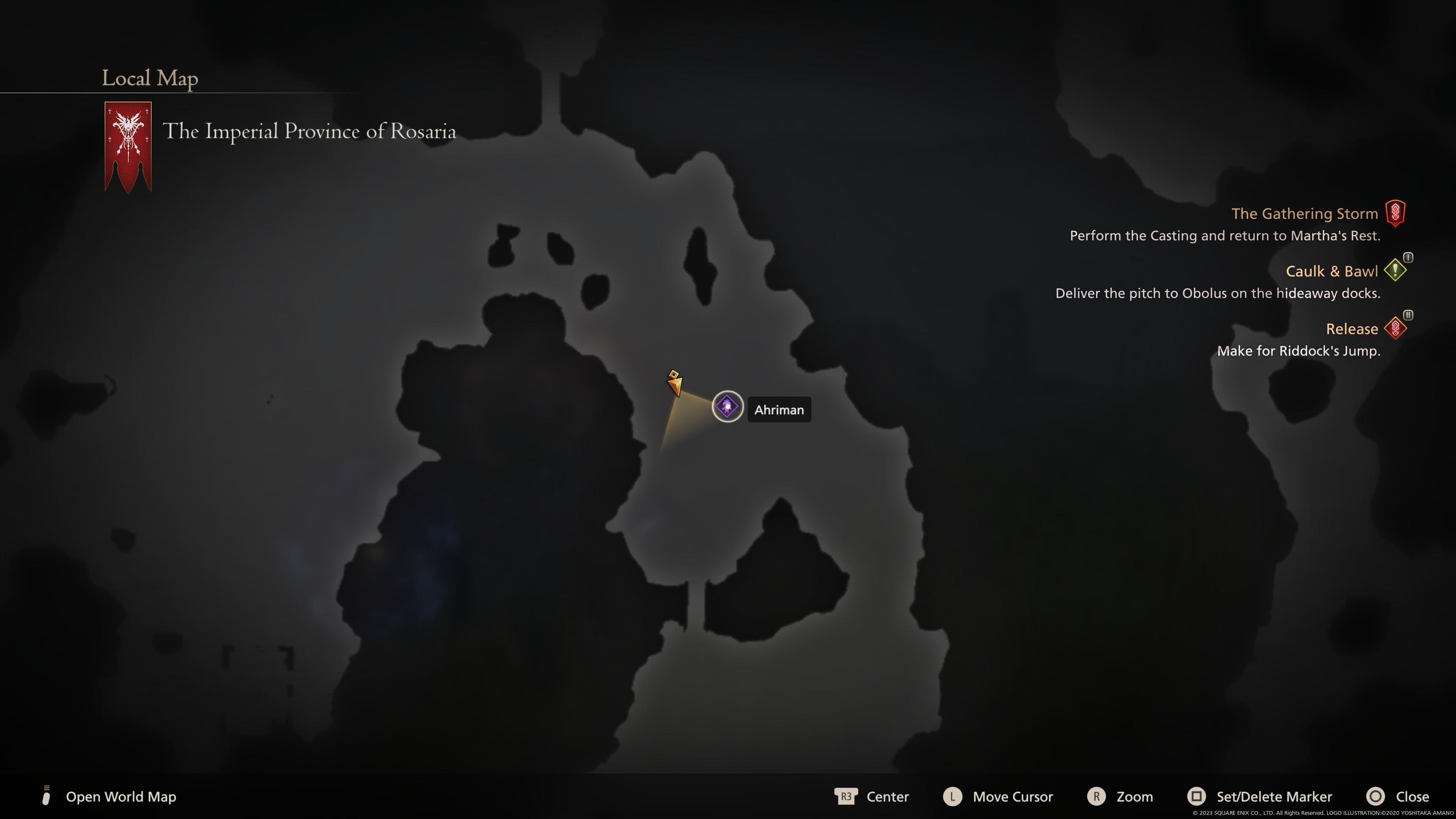 Final Fantasy 16 - Ahriman Map Location