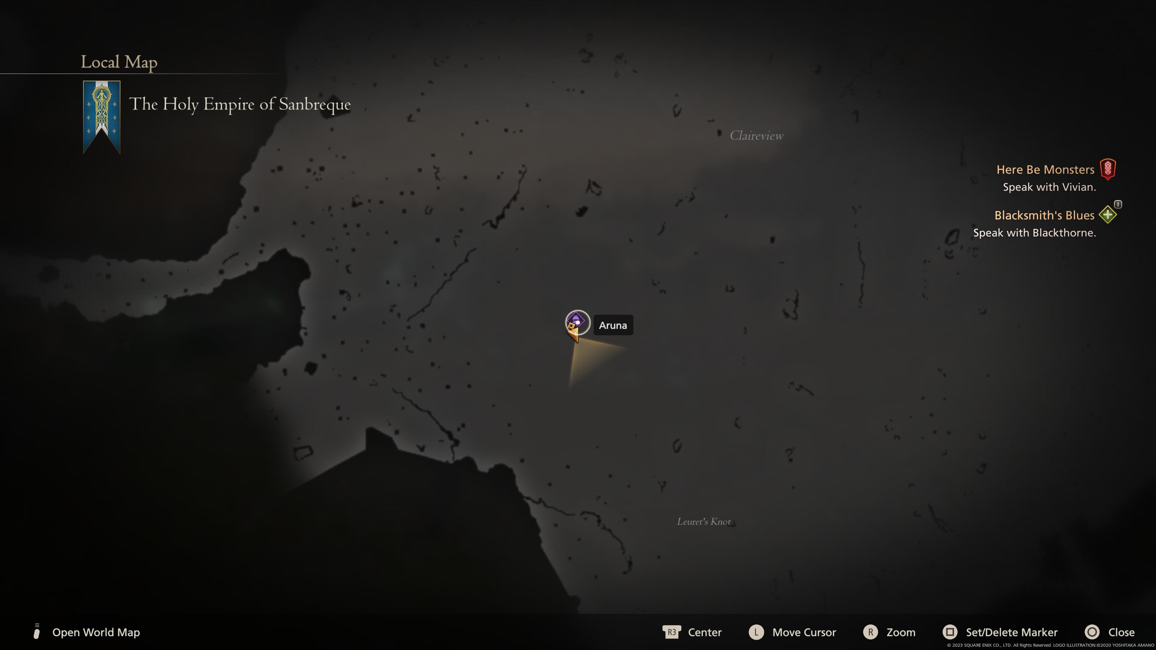 Final Fantasy 16 - Aruna Map Location