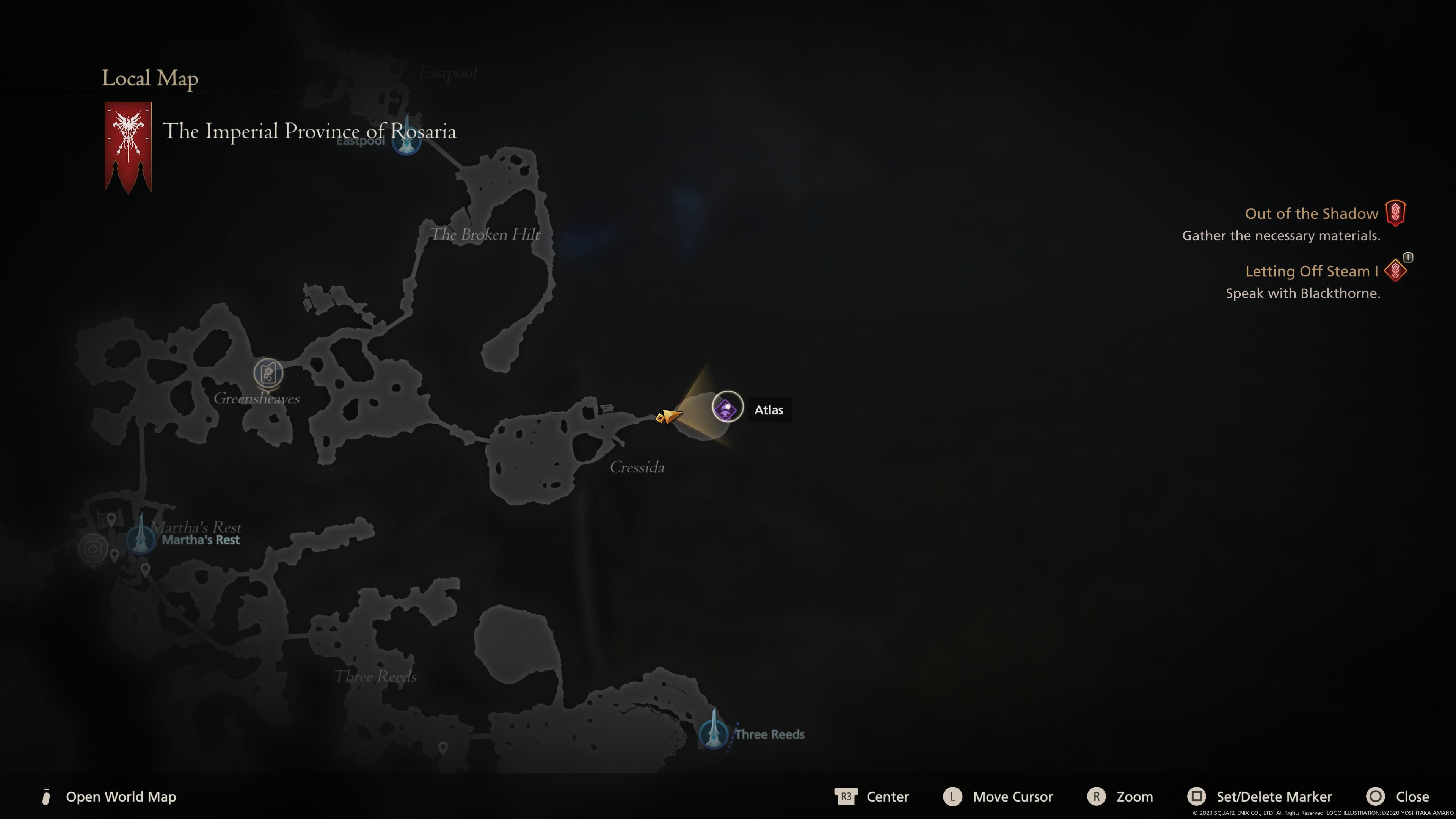 Final Fantasy 16 - Atlas Map Location