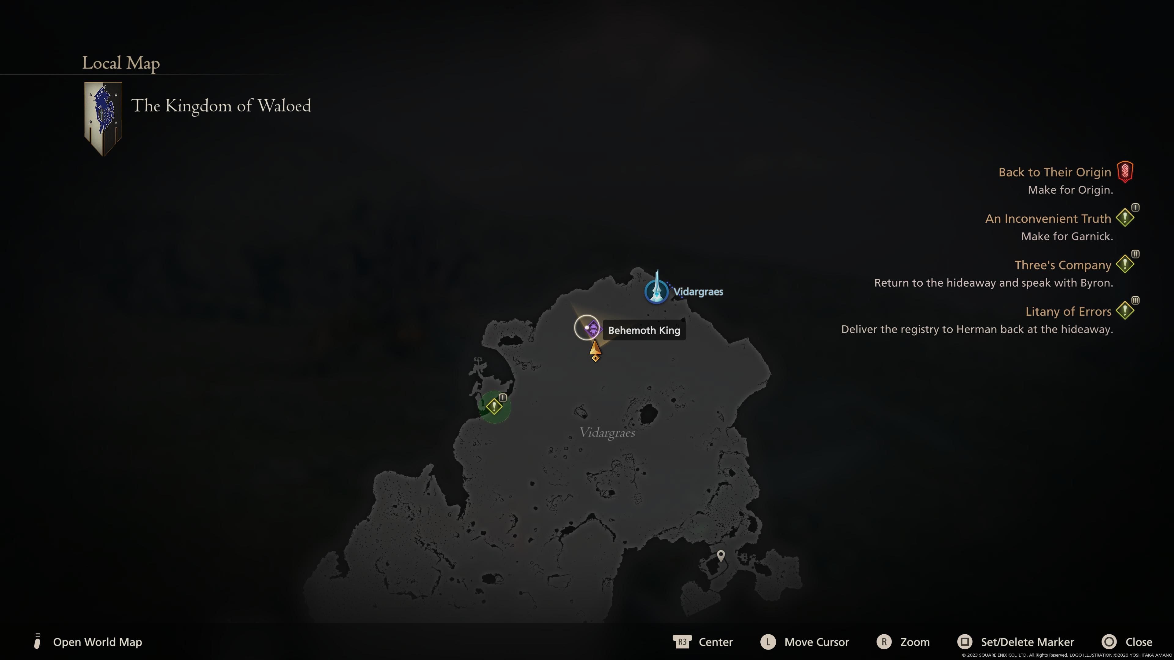 Final Fantasy 16 - Behemoth King Map Location