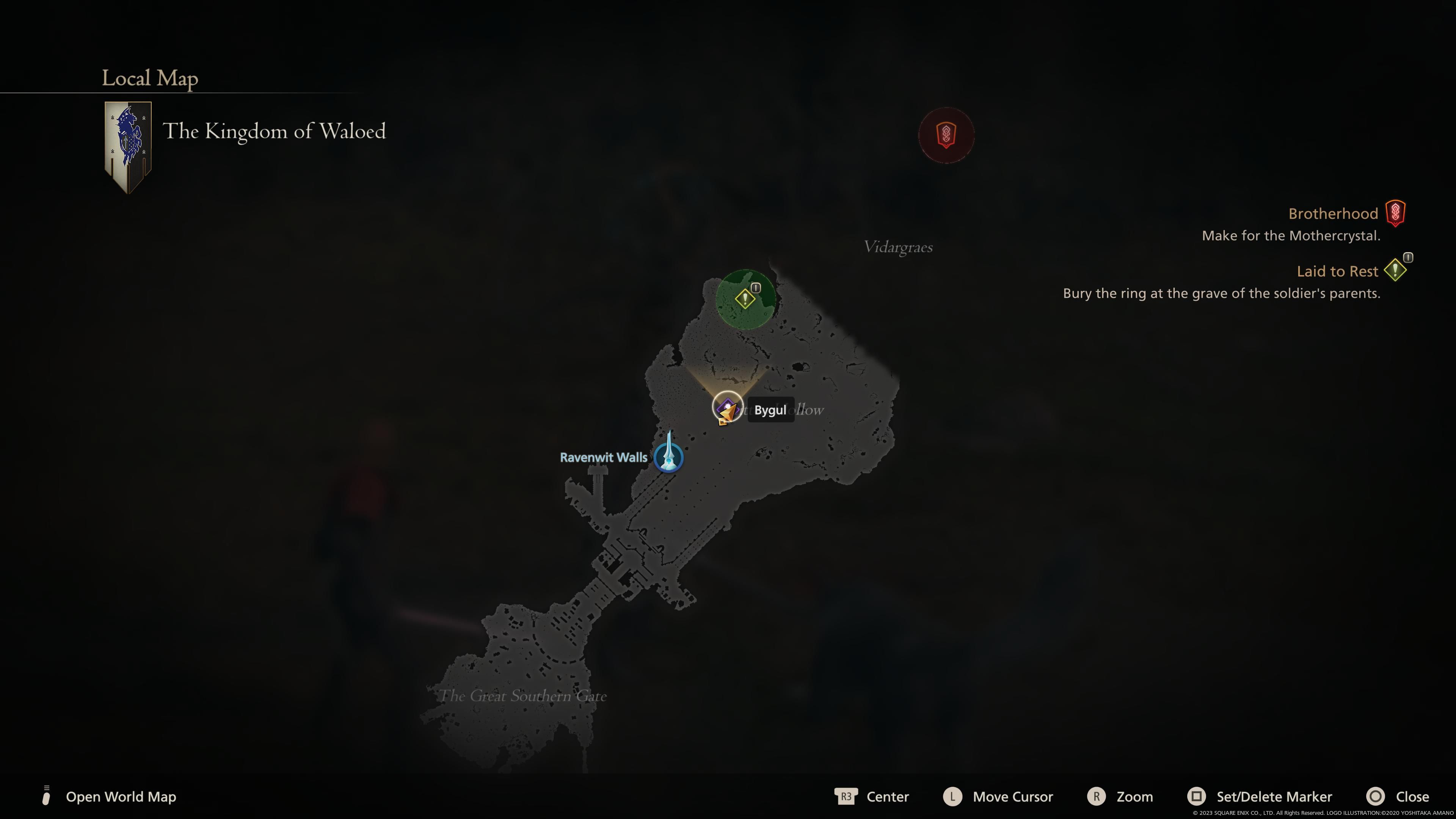 Final Fantasy 16 - Bygul Map Location