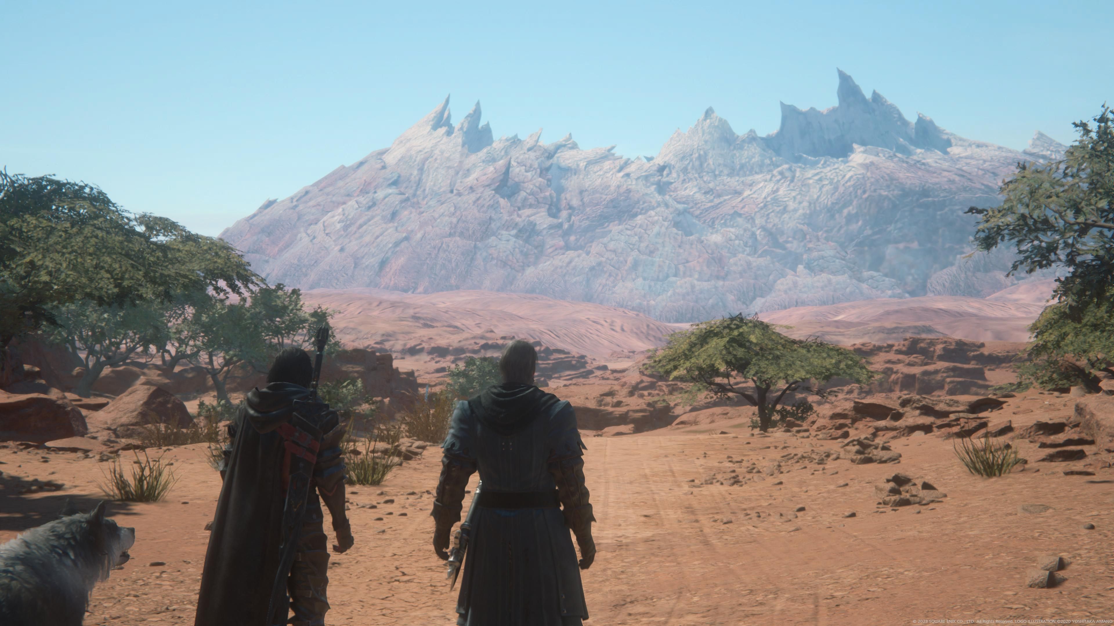 Final Fantasy 16 - Clive and Byron in Dhalmekia