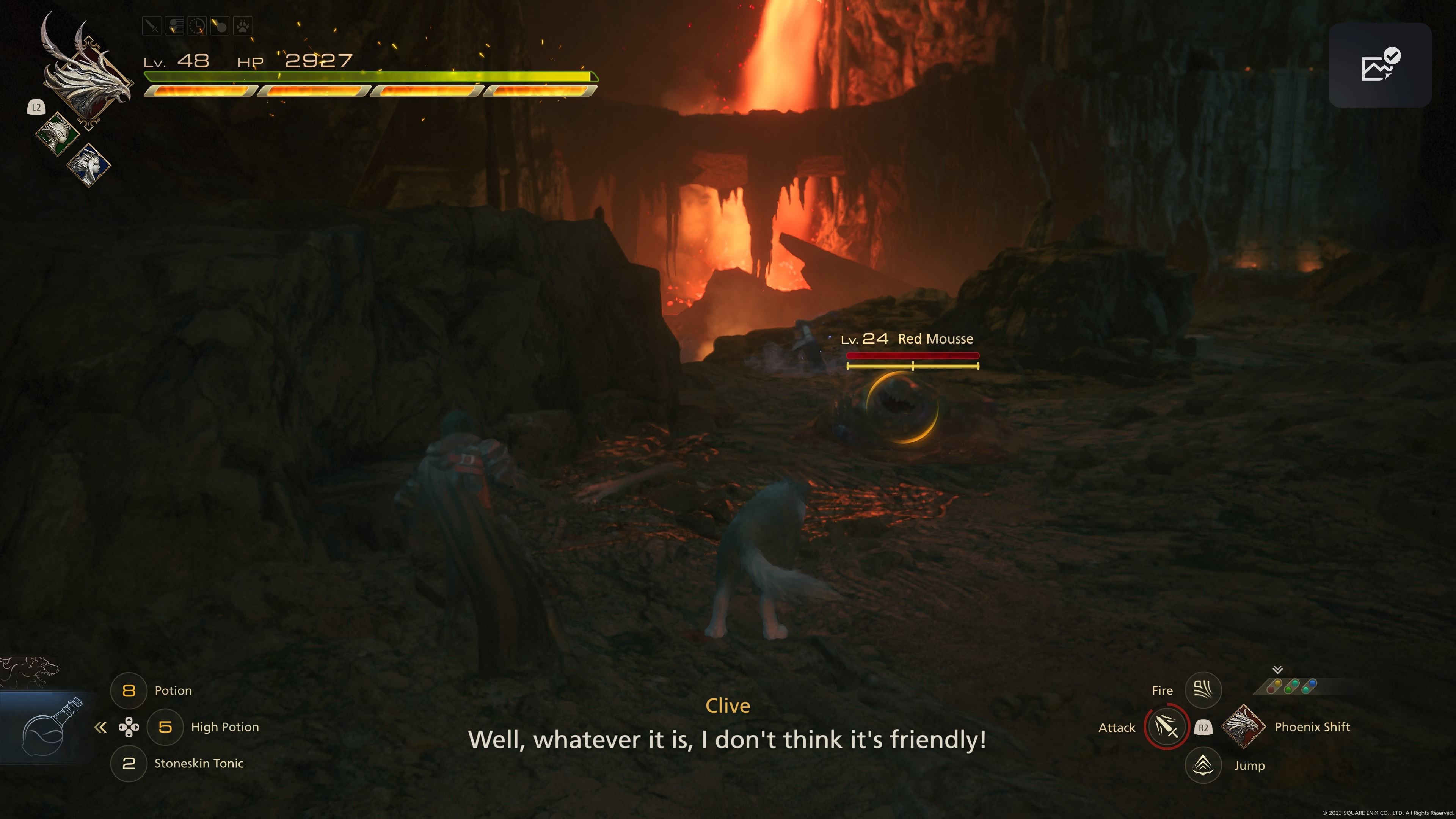Final Fantasy 16 - Fighting the Red Mousse