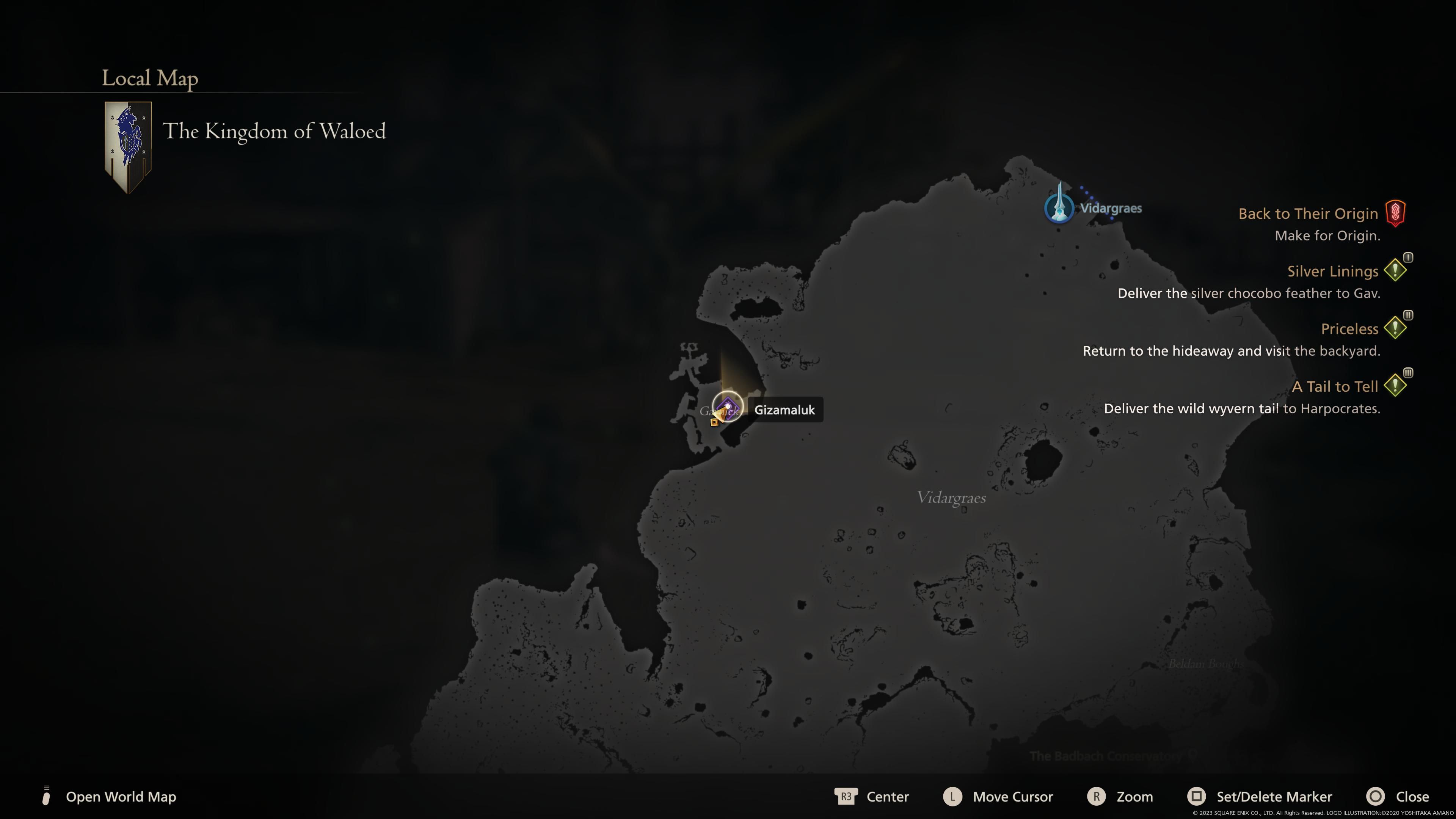 Final Fantasy 16 - Gizmaluk Map Location