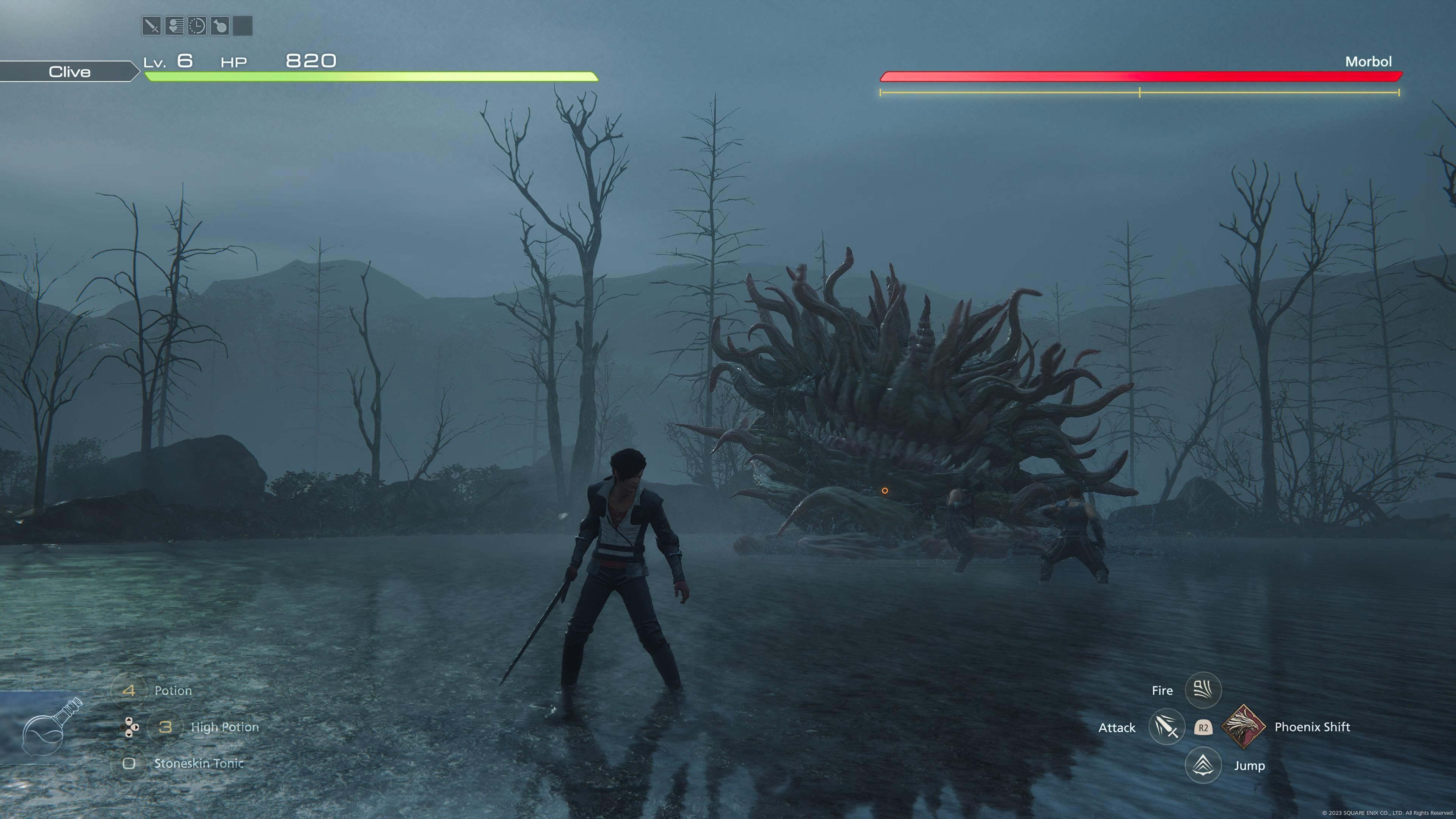 Final Fantasy 16 Morbol Battle Continues