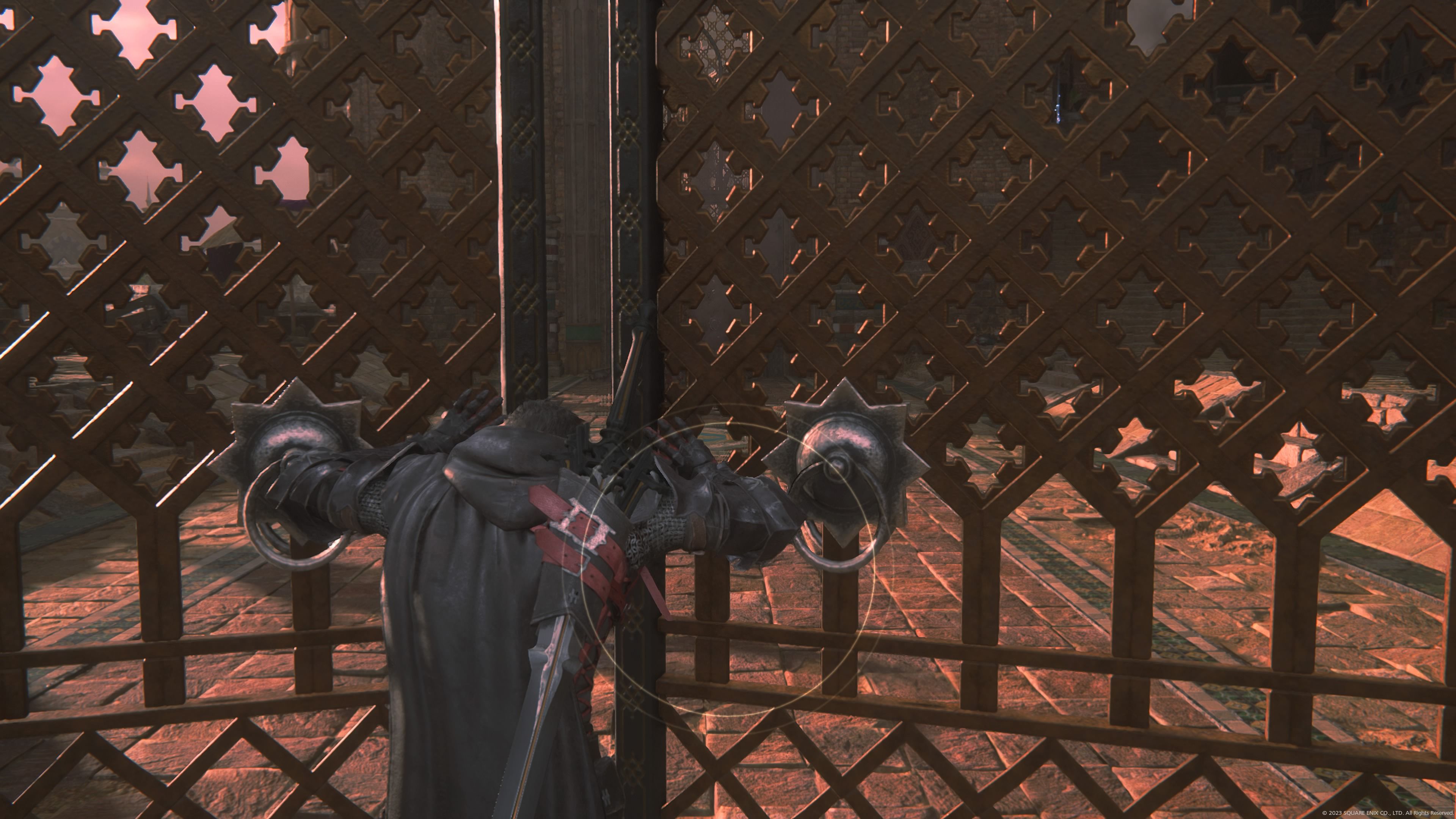 Final Fantasy 16 - Opening a large gate in Kanver
