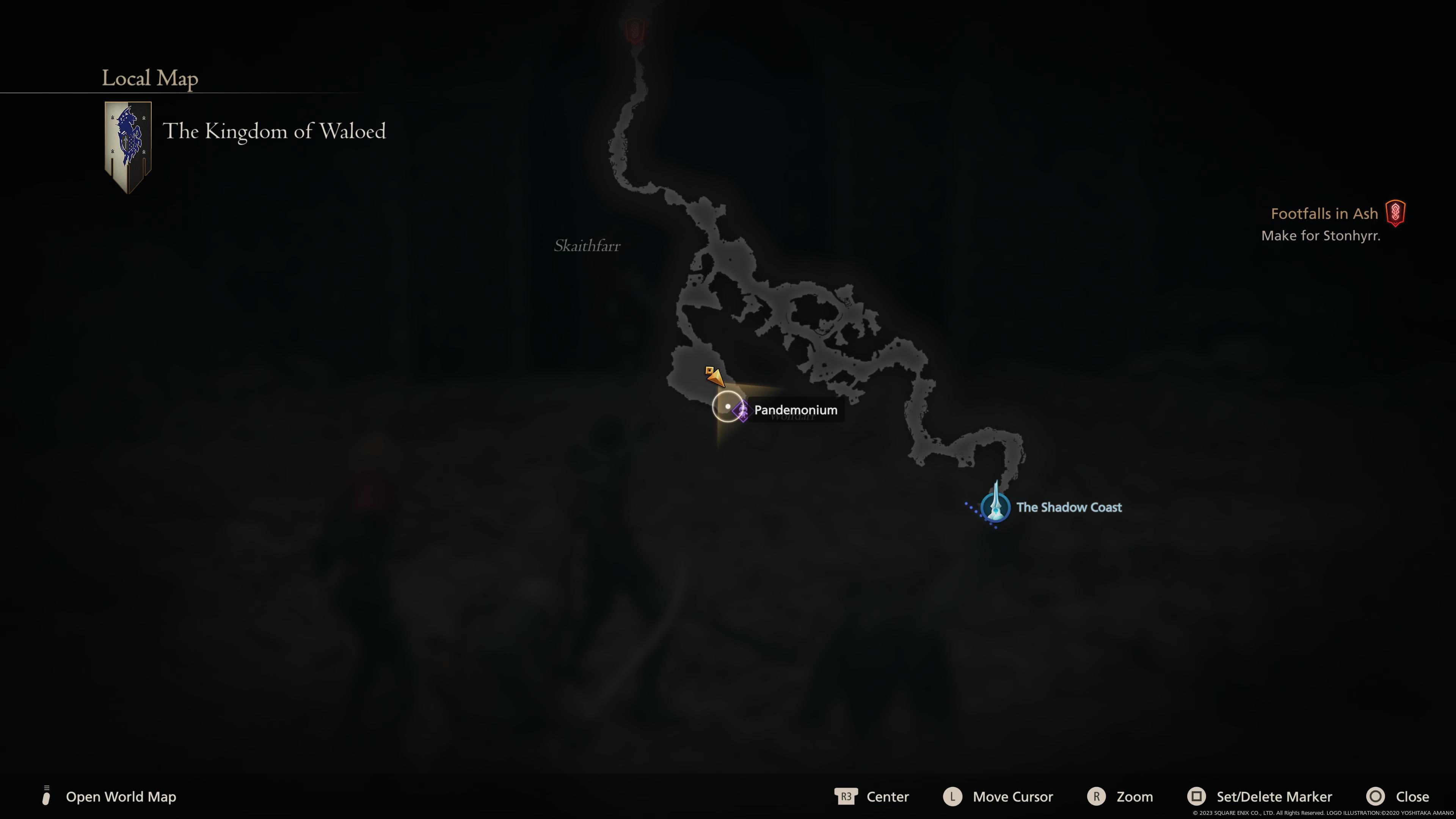 Final Fantasy 16 - Pandemonium Map Location