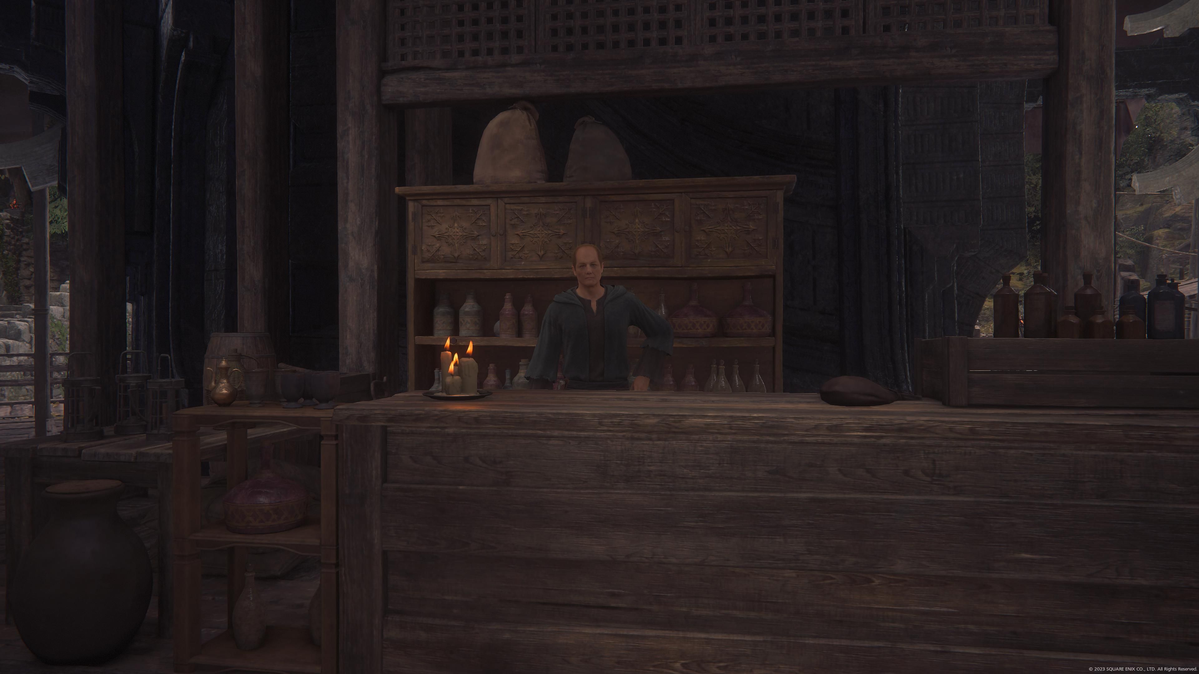 Final Fantasy 16 - Sanbreque - Shopkeeper in Lostwing