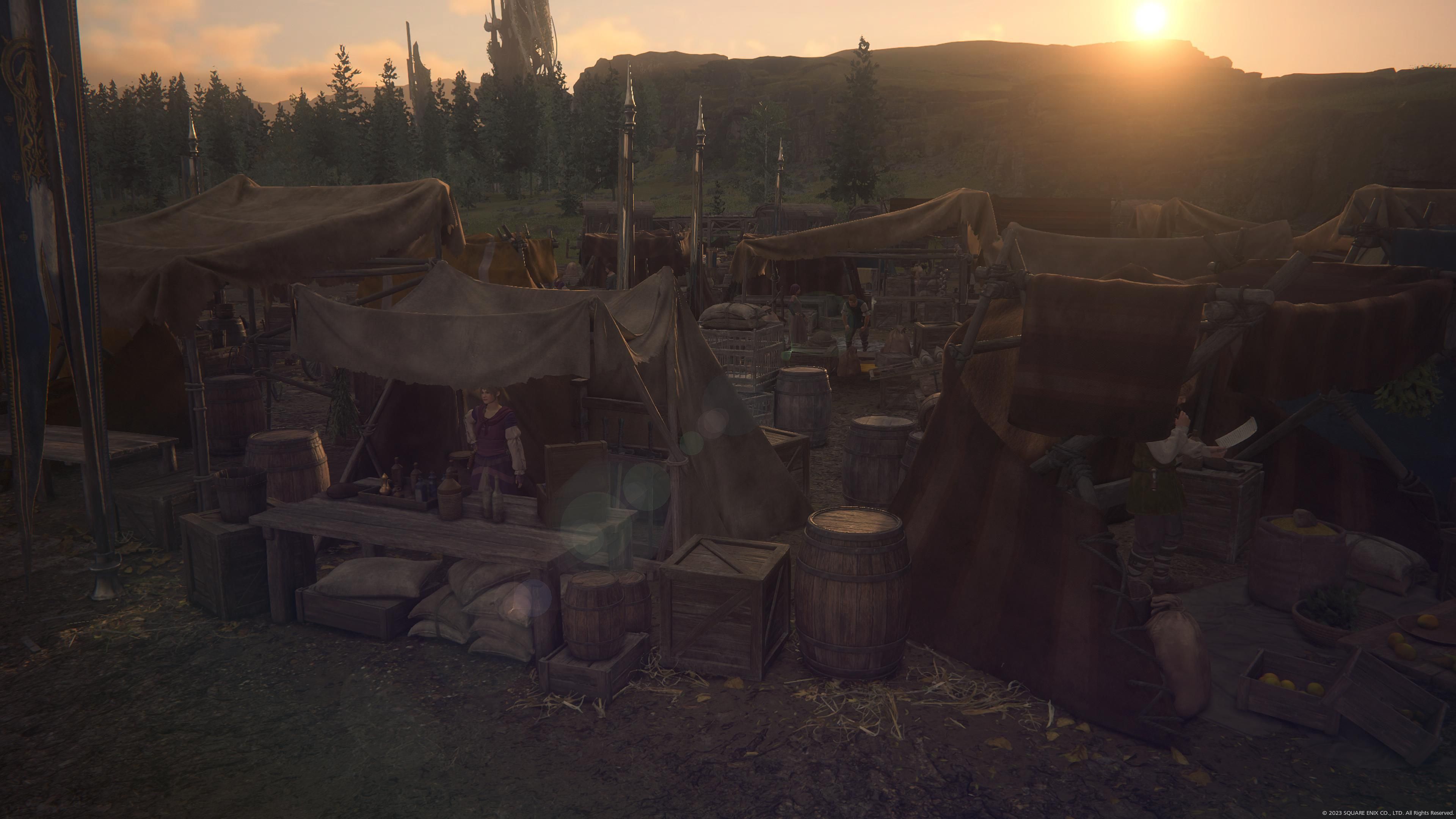 Final Fantasy 16 - Sanbreque - The markets outside Northreach
