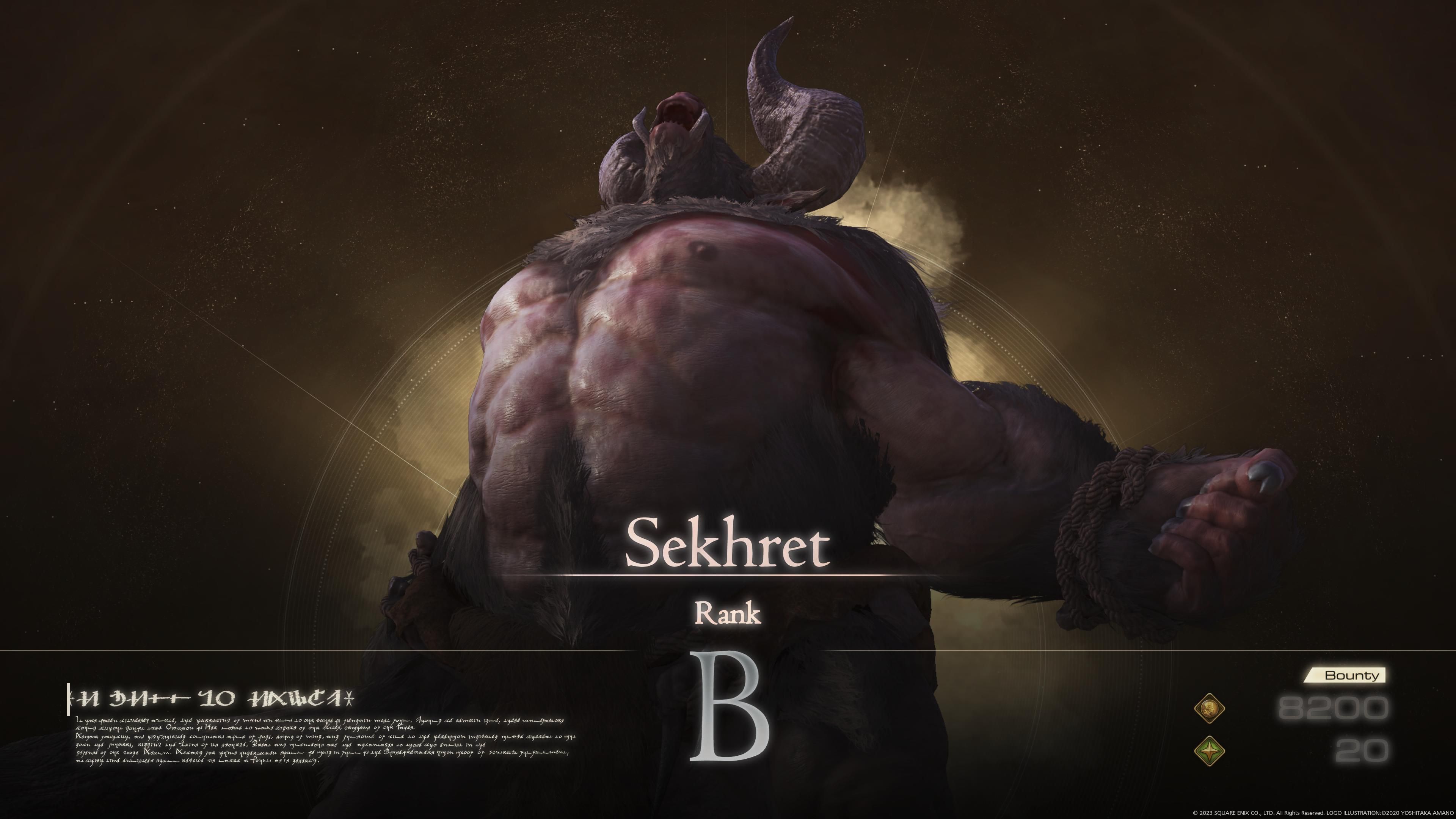 Final Fantasy 16 - Sekhret Hunt
