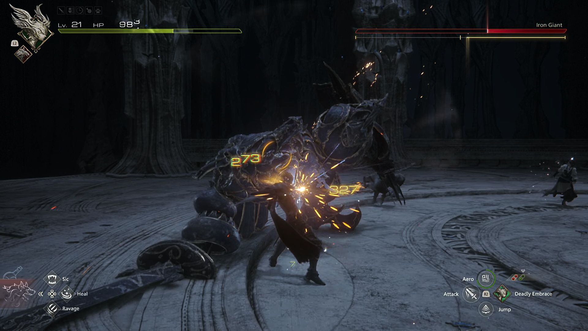 Final Fantasy 16, Slashing The Iron Giant in the head