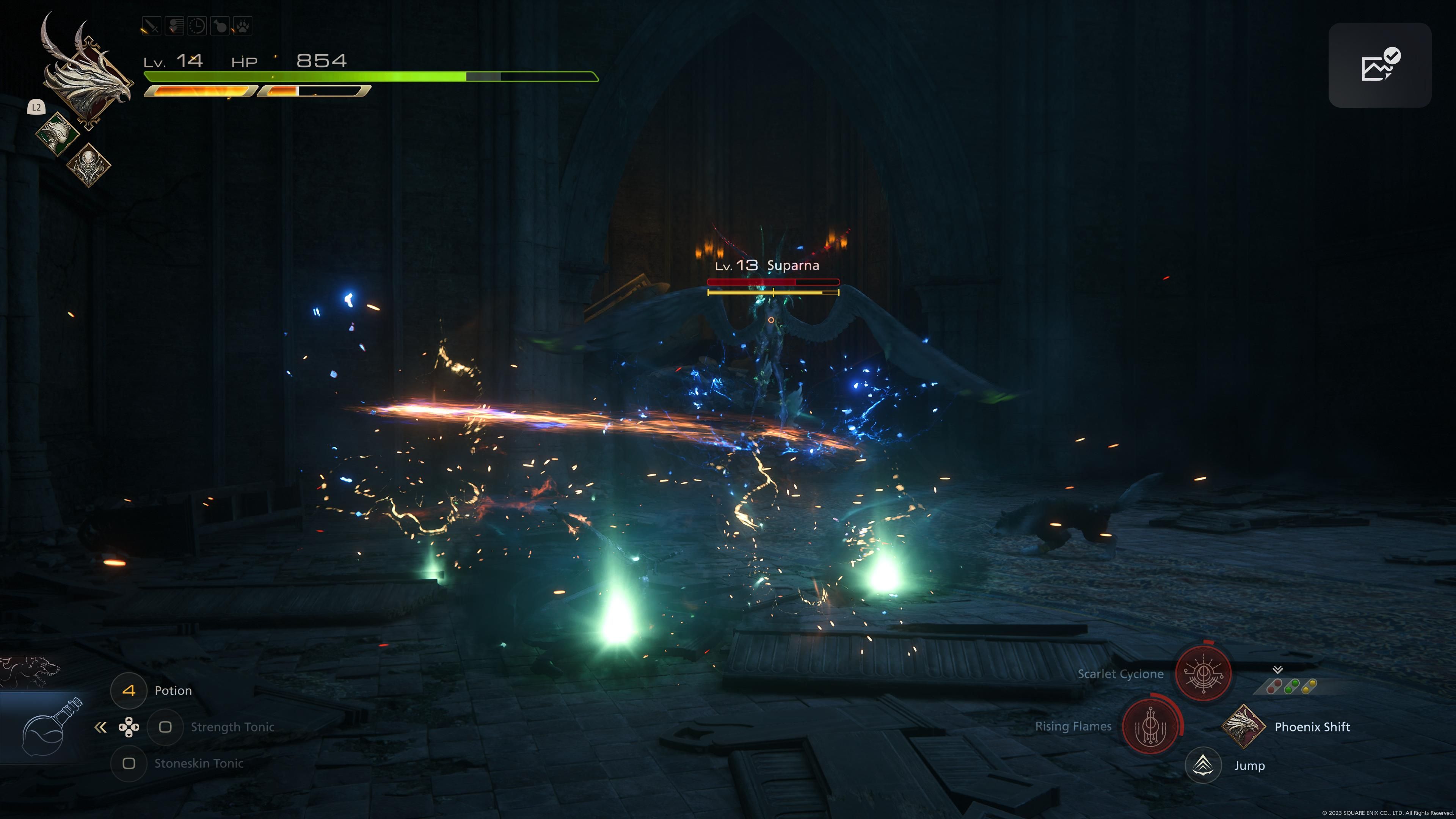 Final Fantasy 16 Suparna Chirada Projectiles