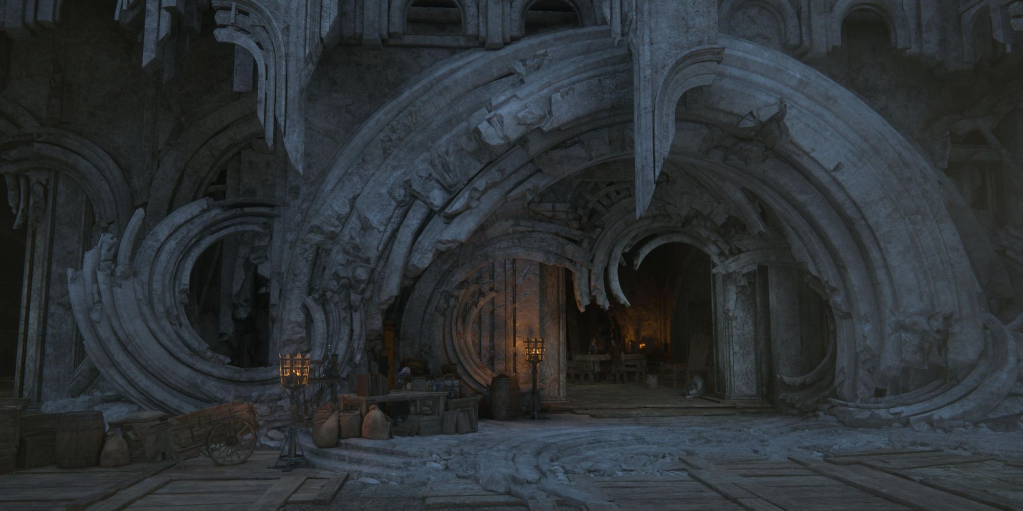 Final Fantasy 16 - The Hideout - A shot of the item shop
