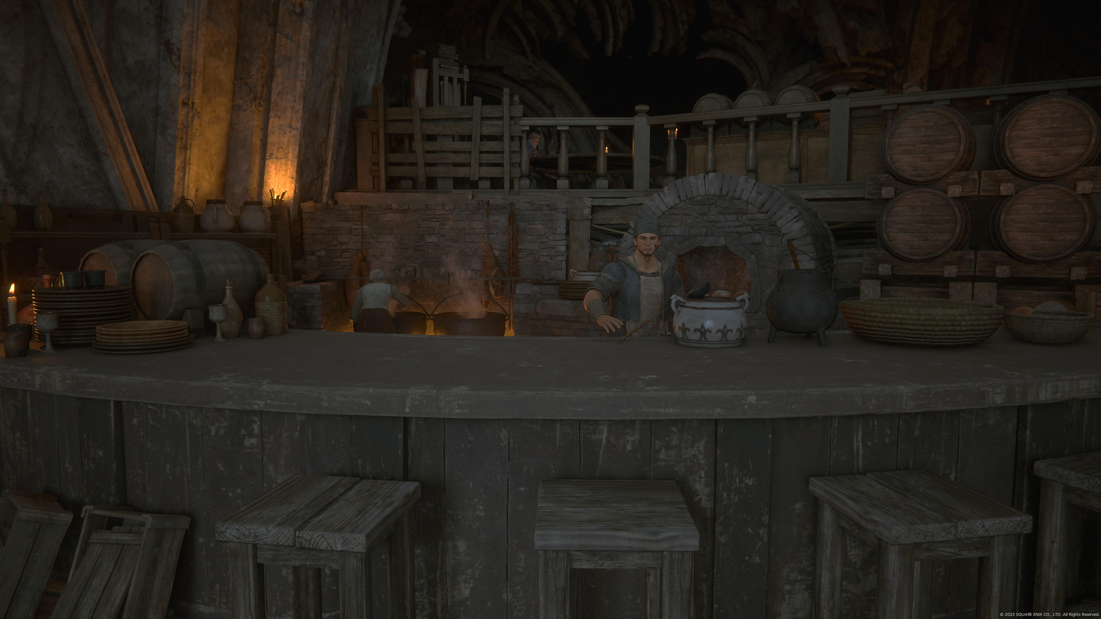 Final Fantasy 16 - The Hideout - The tavern