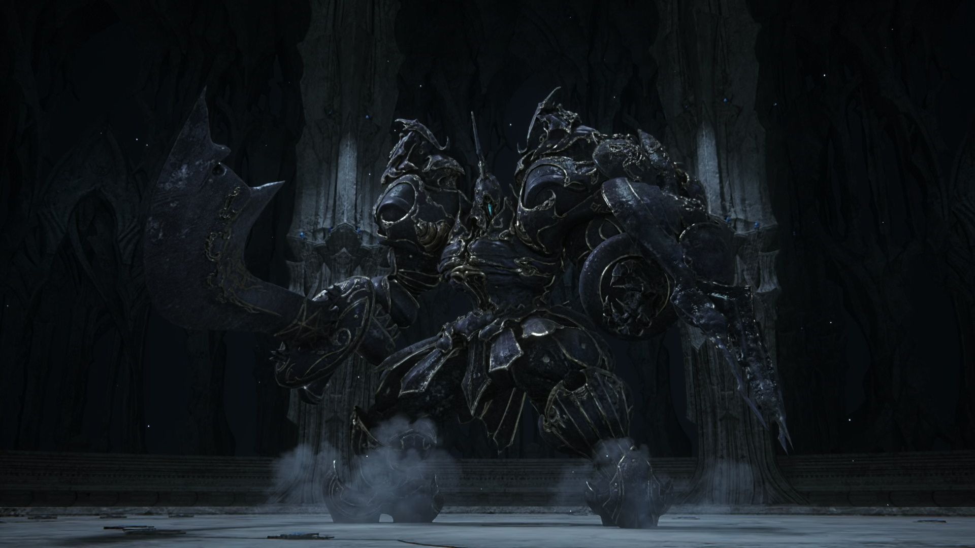 Final Fantasy 16, The Iron Giant strikes a fighting pose