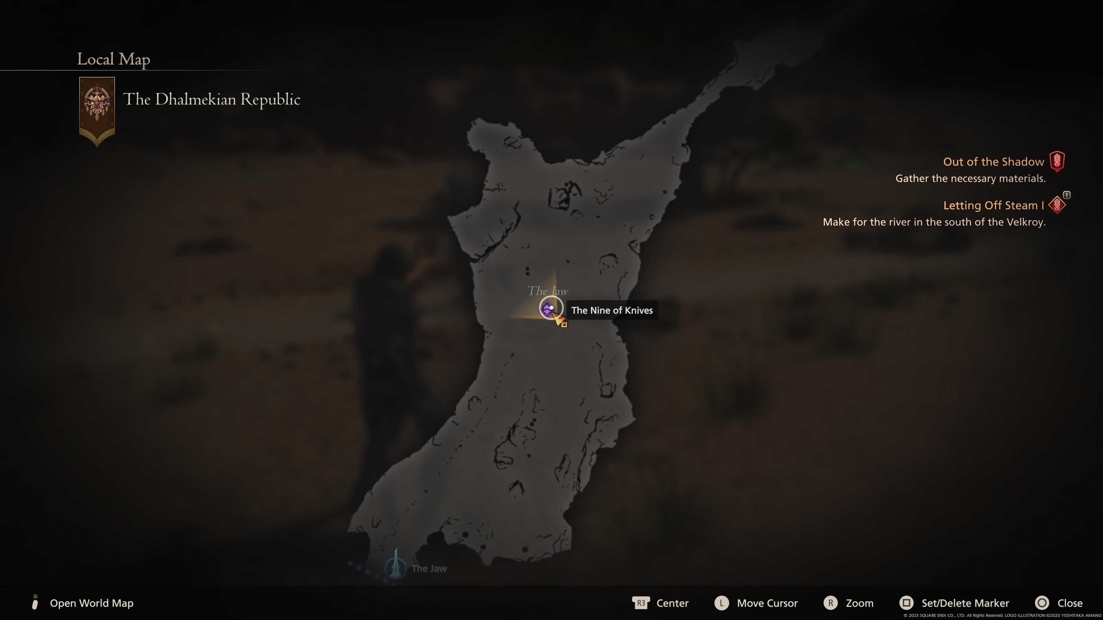 Final Fantasy 16 - The Nine of Knives Map Location