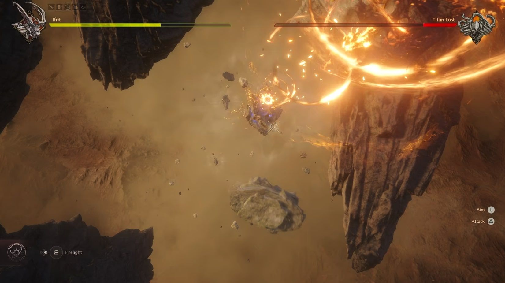Final Fantasy 16 - The shooter segment of Titan Lost