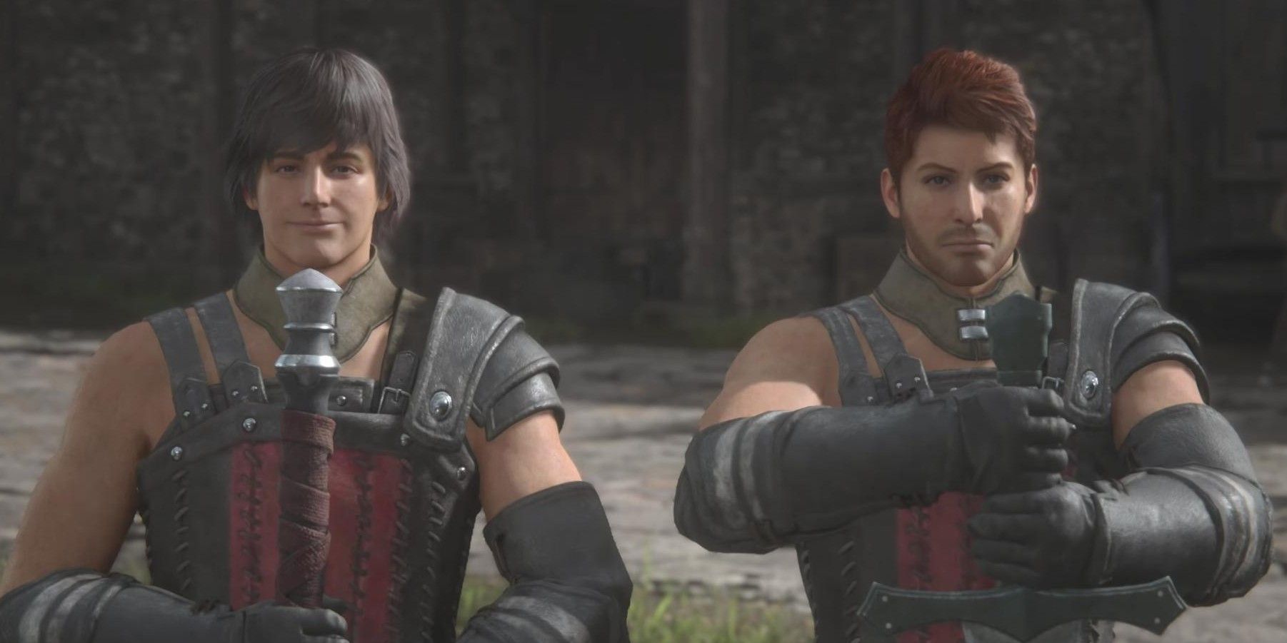 Final Fantasy XVI screenshot of Sir Wade and Sir Tyler
