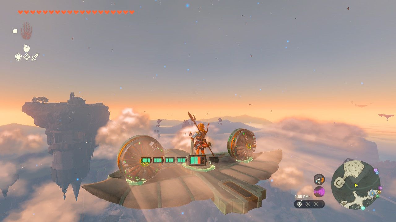 flying over to lightcast island tears of the kingdom