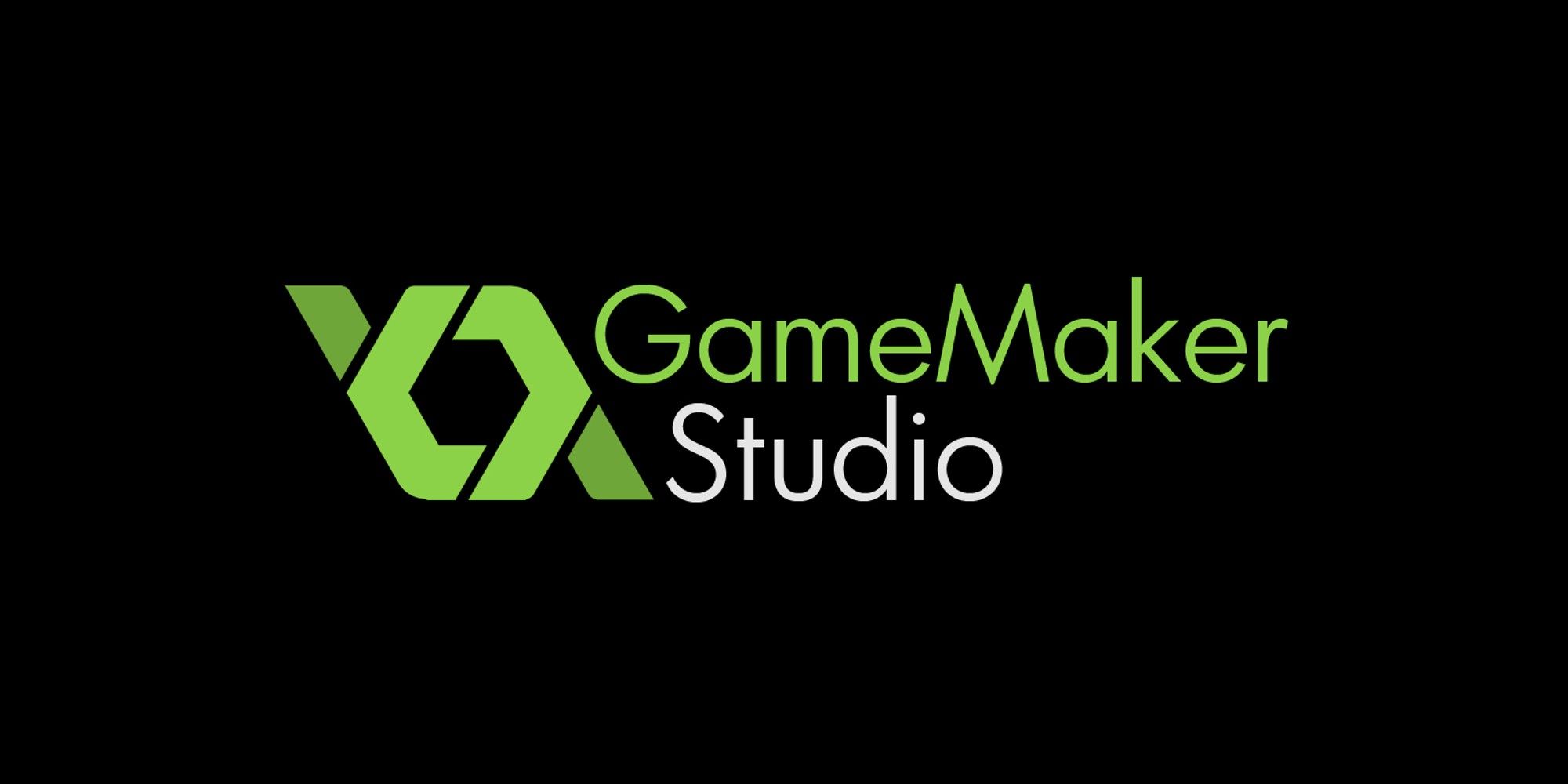 GameMaker Studio logo in lime green font 