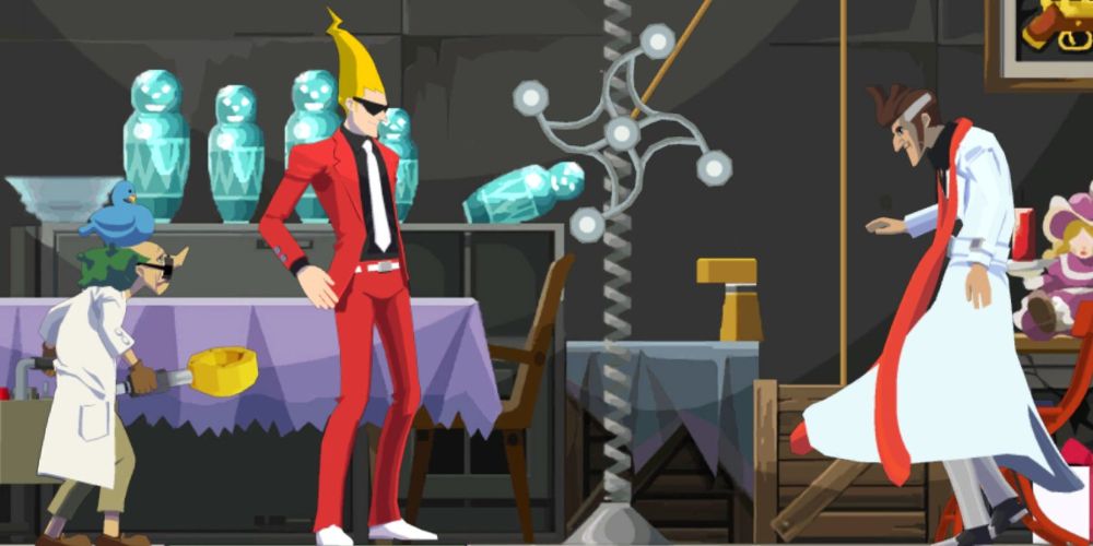 yomiel reveals himself to the professor and inspector cabanela in ghost trick: phantom detective