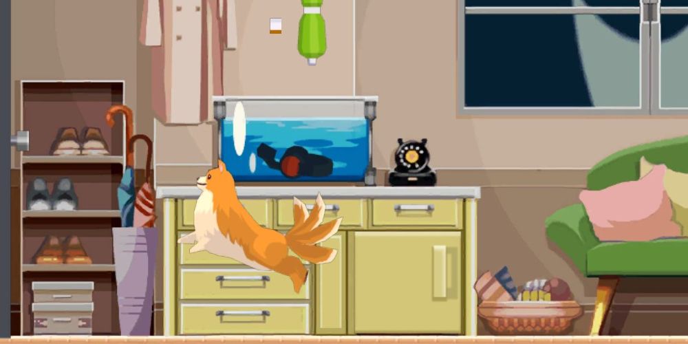 missile launches himself at a door in ghost trick: phantom detective