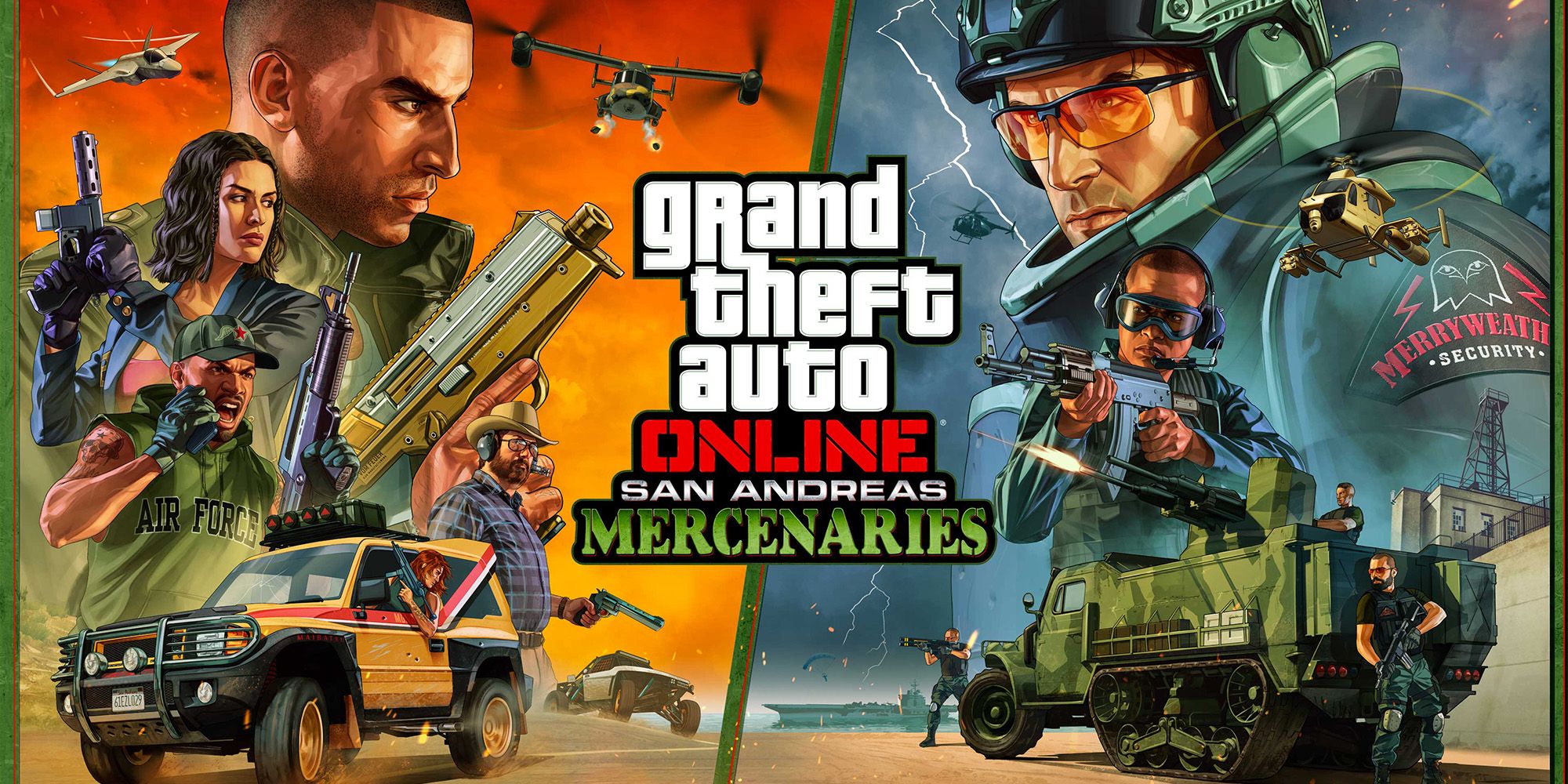 GTA Online San Andreas Mercenaries DLC Art Image