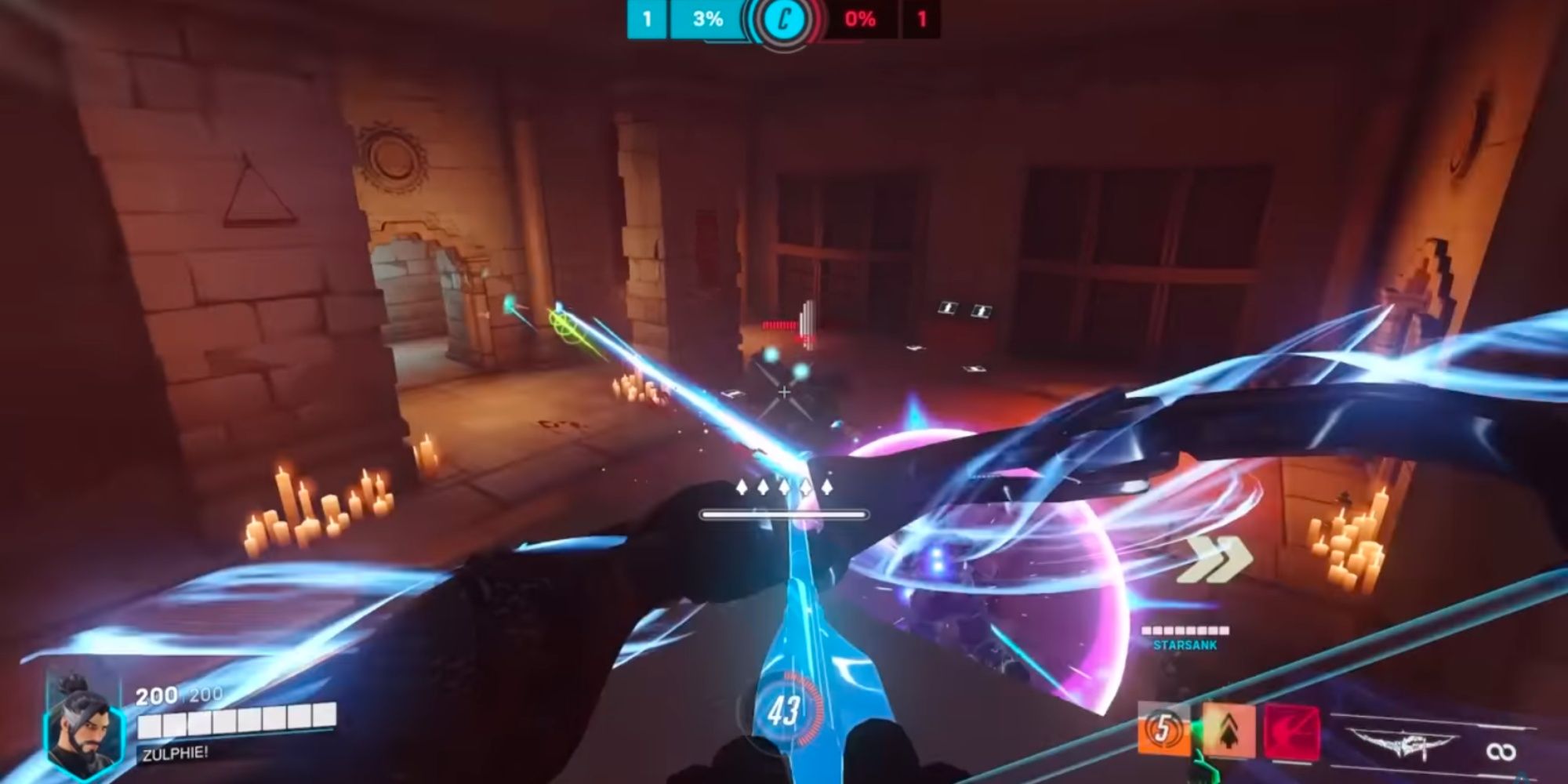 Hanzo Using Storm Bow To Attack His Enemy