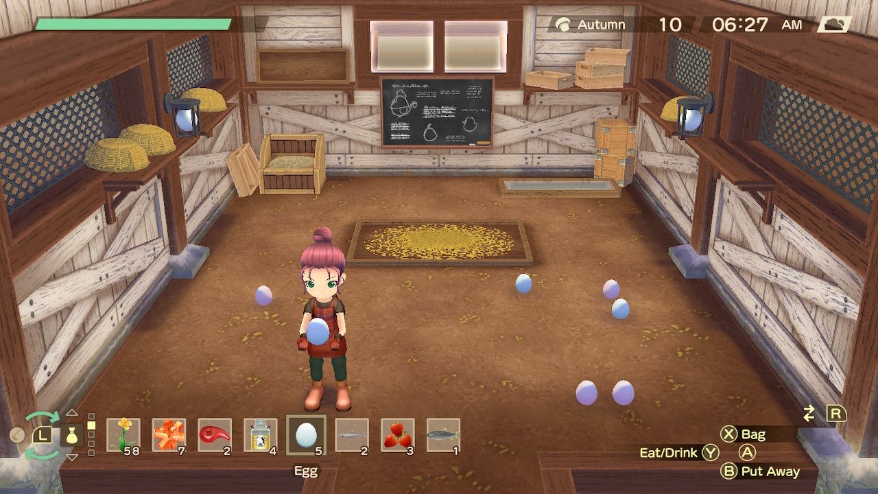 holding an egg in the coop story of seasons a wonderful life livestock guide