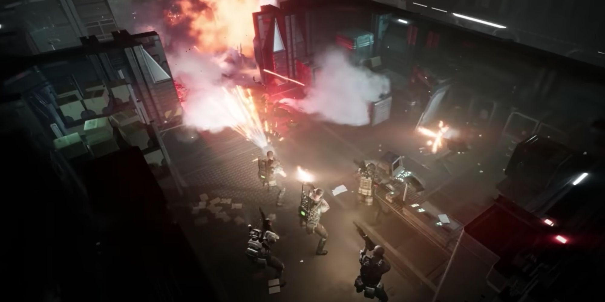 Aliens: Dark Descent - Colonial Marines Fighting Xenomorphs In A Compromised Saferoom