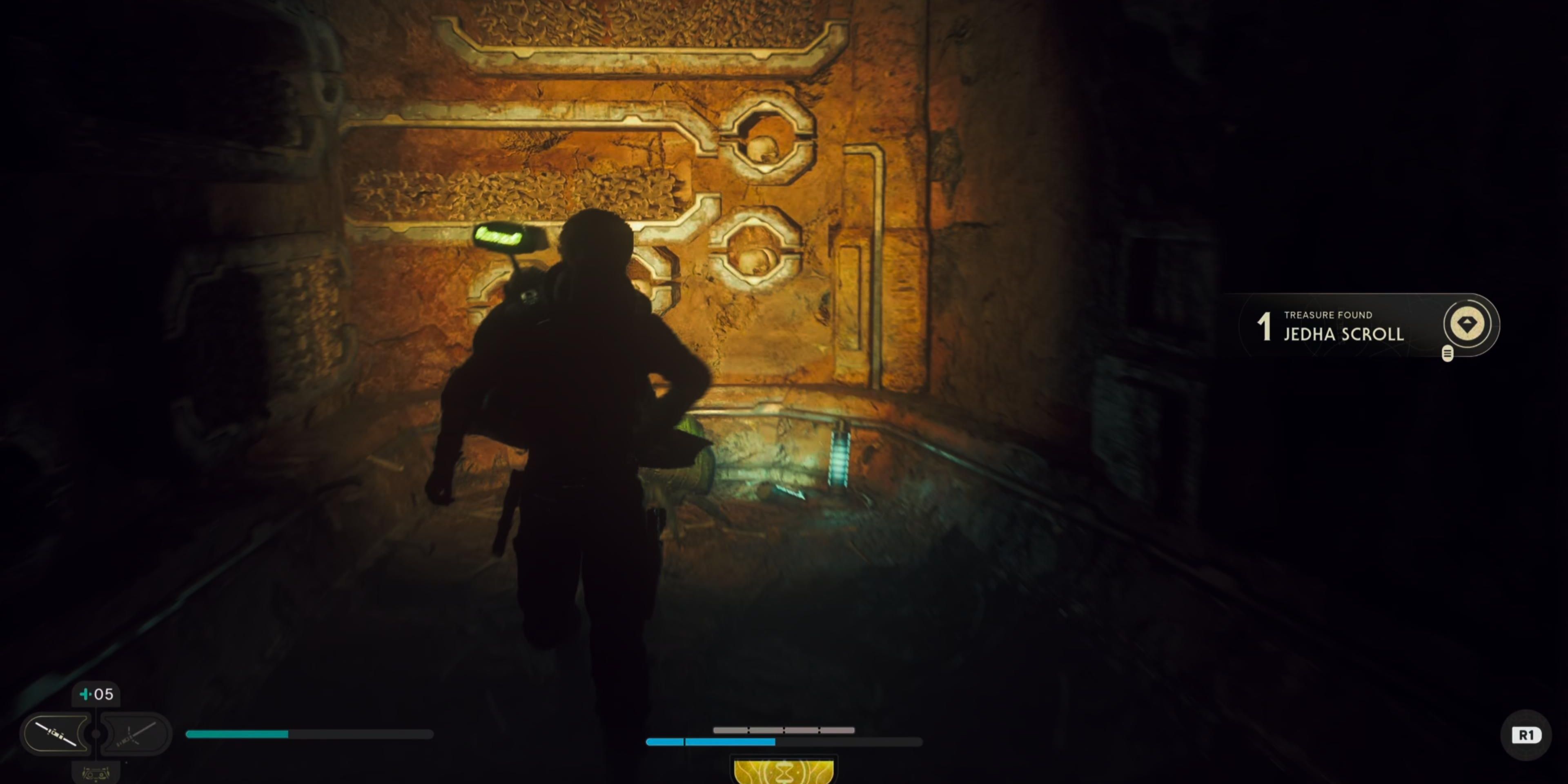 Jedha Scroll in dark