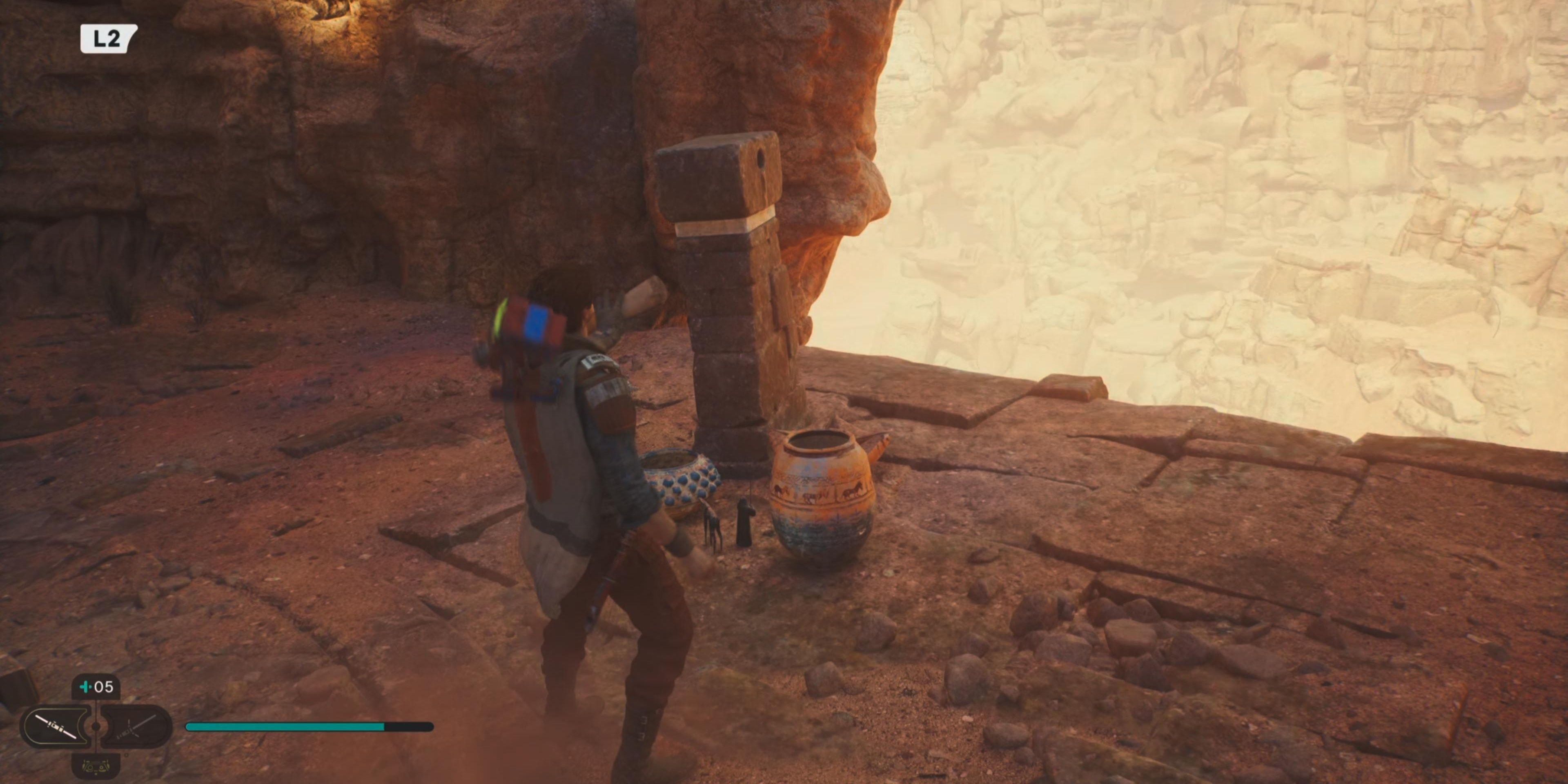 Jedha Scroll near first desert wind