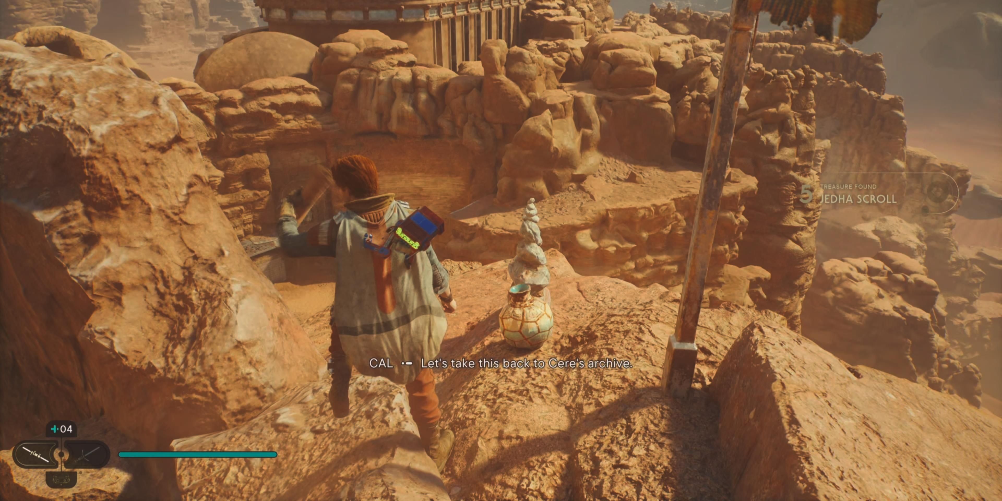 Jedha Scroll on familiar rock formation