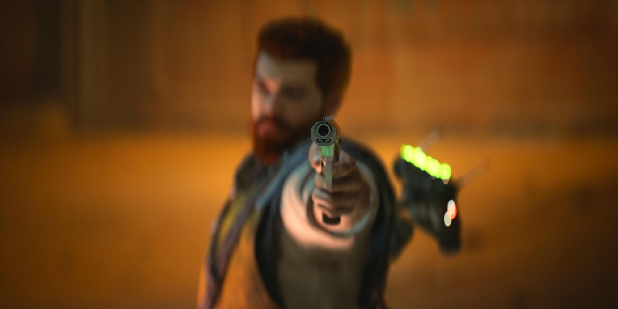Cal Kestis using the Blaster in Jedi: Survivor.