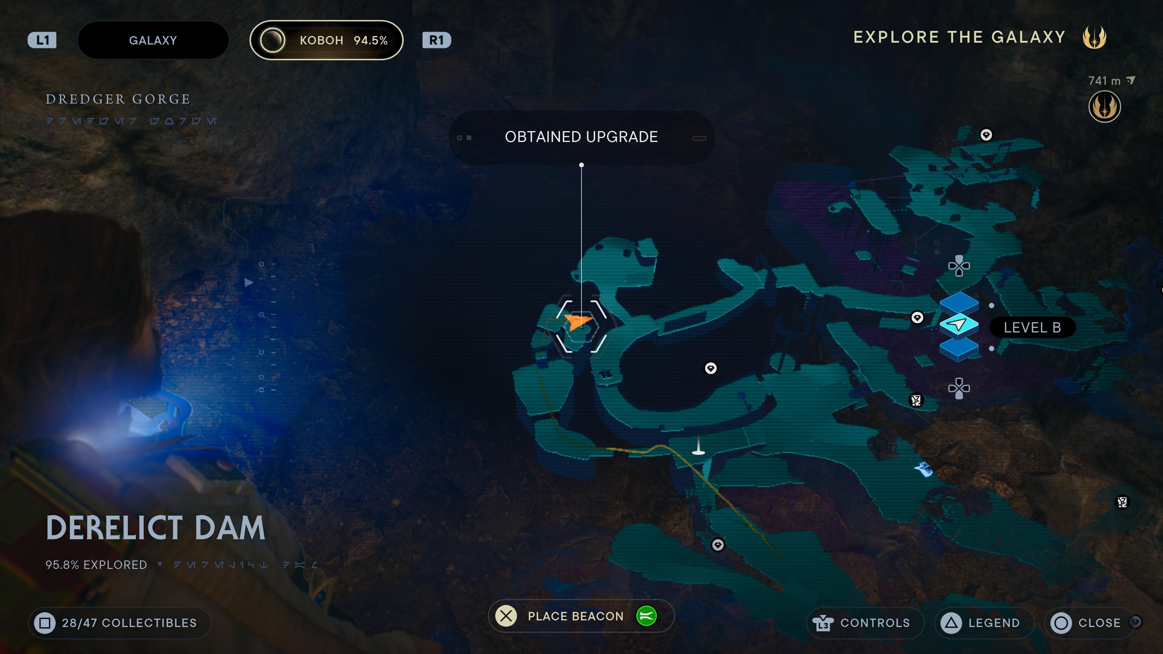 Map location of a Force Essence in a Gorocco Cave