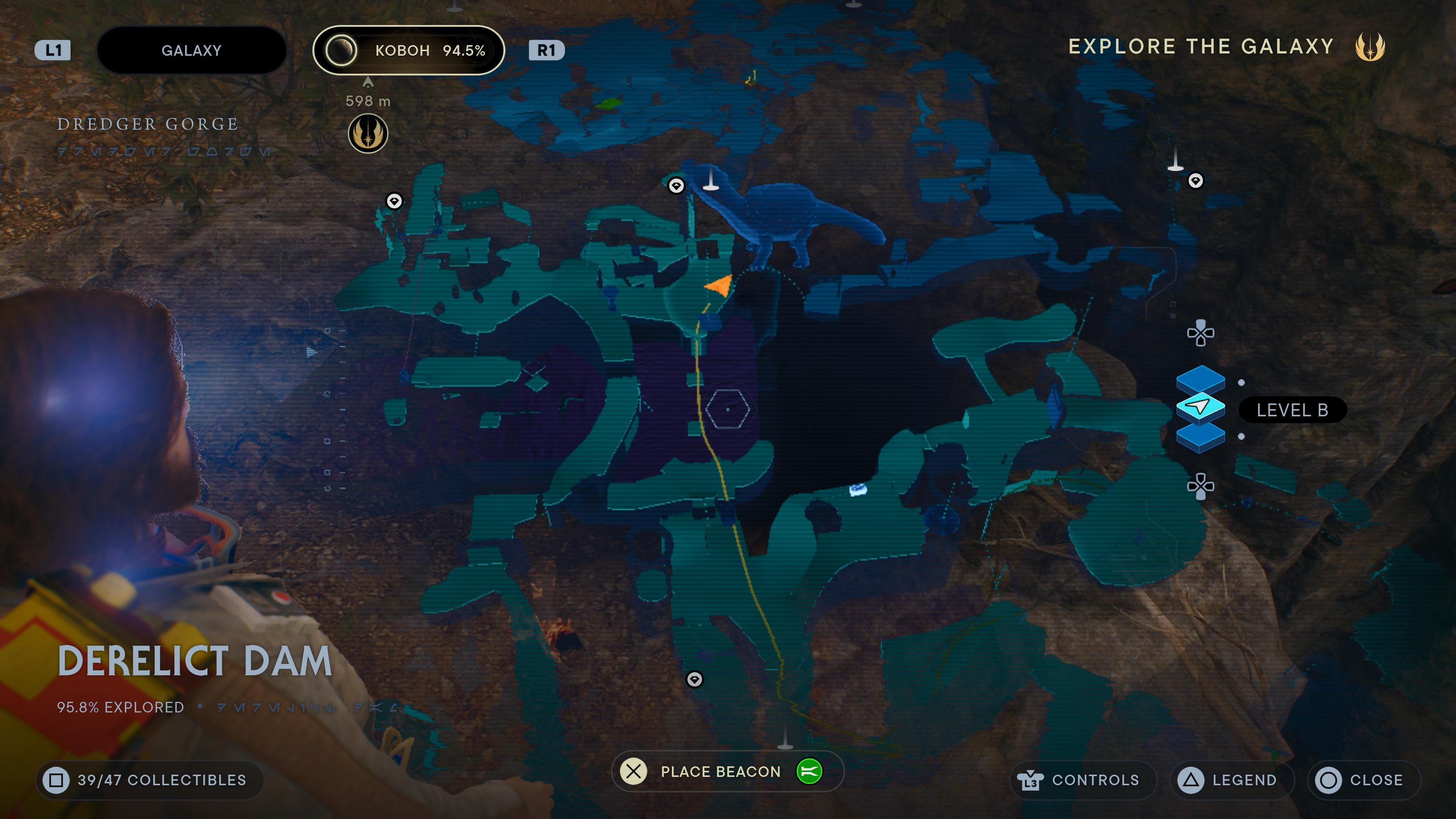 Map location of a Seed Pod underneath the Tortontashell in Jedi Survivor