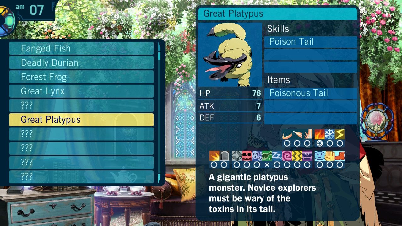 The Monster Codex details on a Great Platypus.