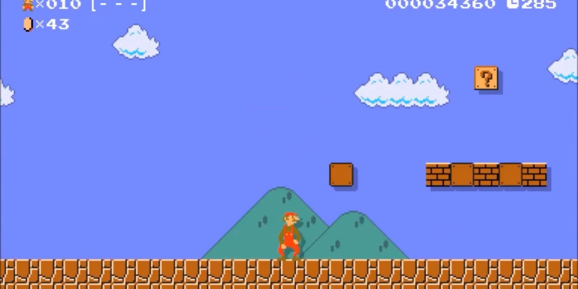 mario with the Weird Mario power-up in Super Mario Maker