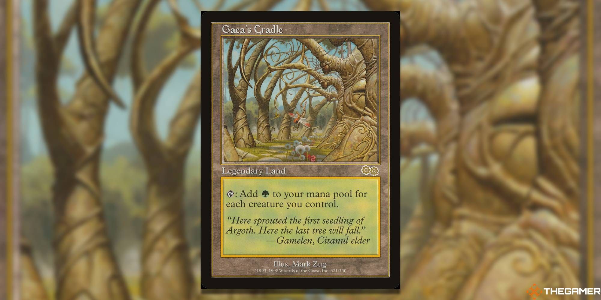 MTG Gaea's Cradle card and art background