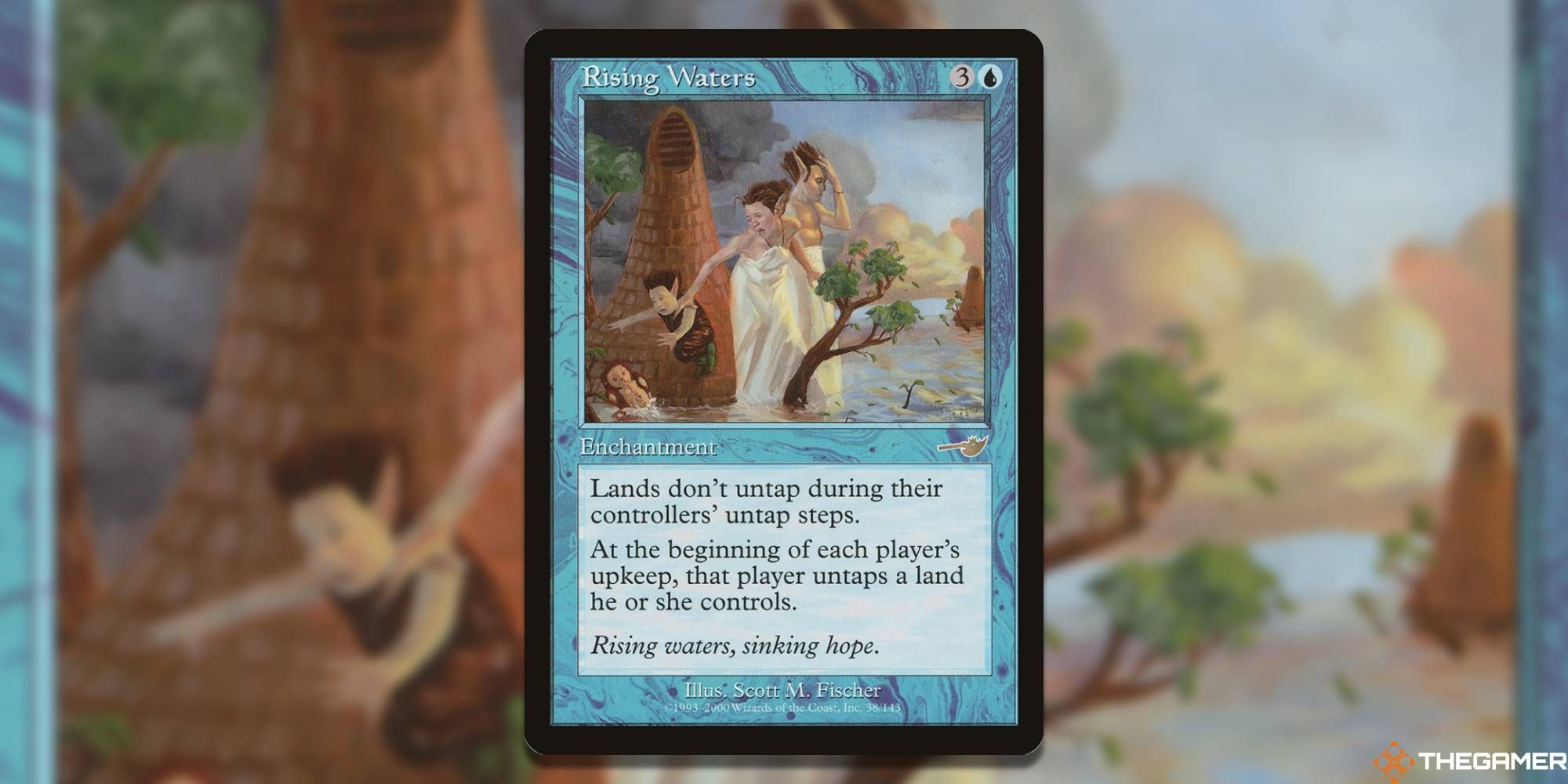 MTG Rising Waters card and art background