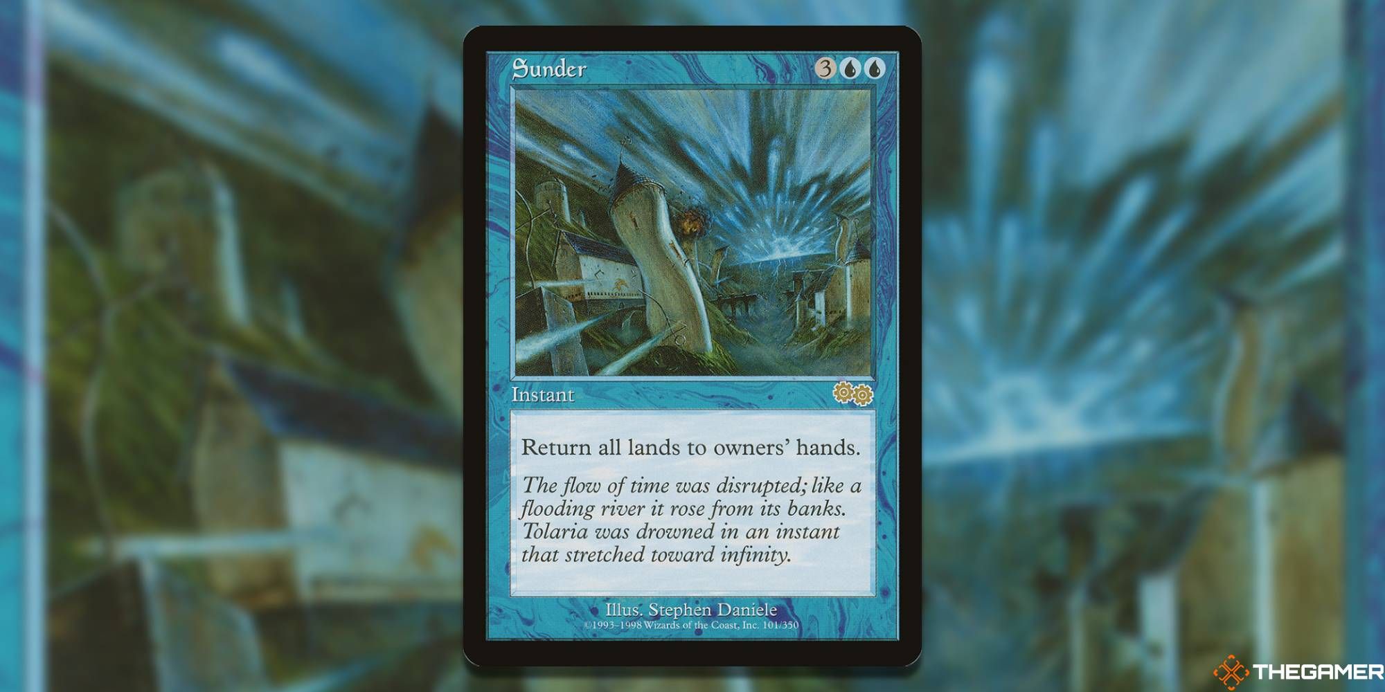 MTG Sunder card and art background