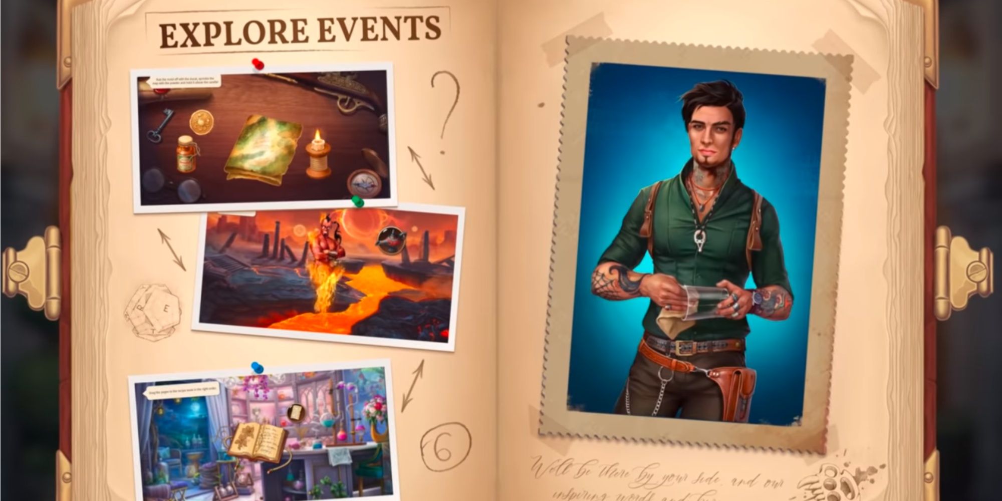 Solving a case in Mystery Manor game
