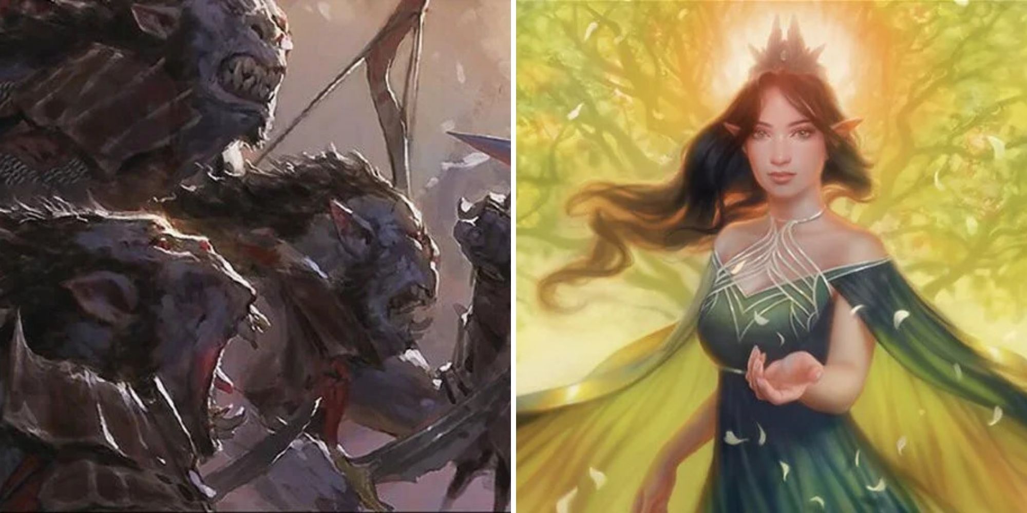 orc raiders attack elven queen