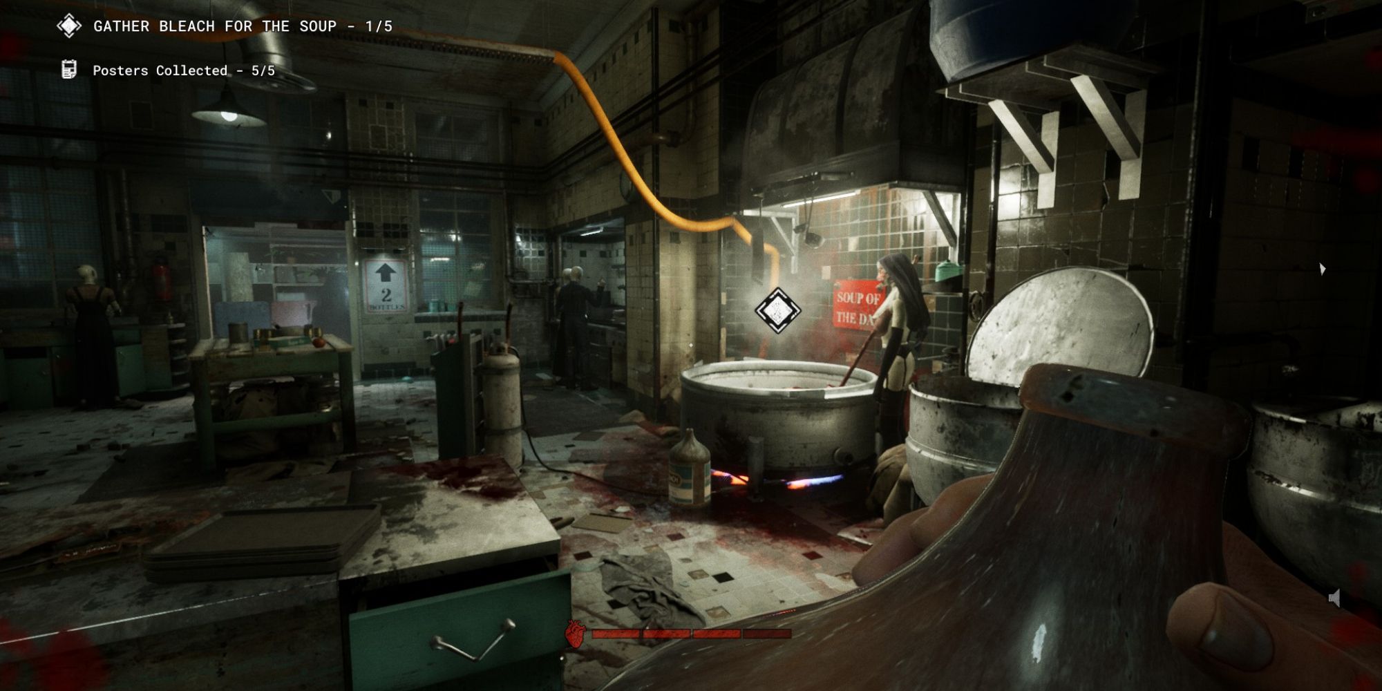 outlast trials carrying bleach bottle to soup in orphanage