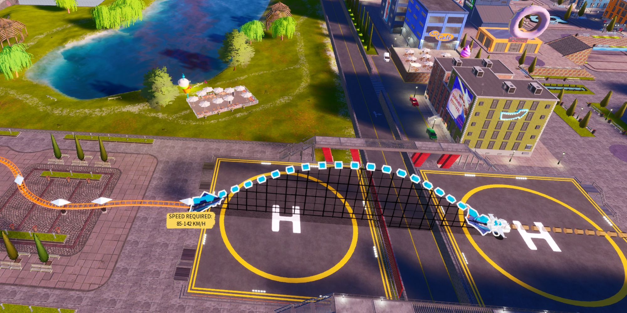 park beyond Ambitious beginnings Ramp with speeds displayed
